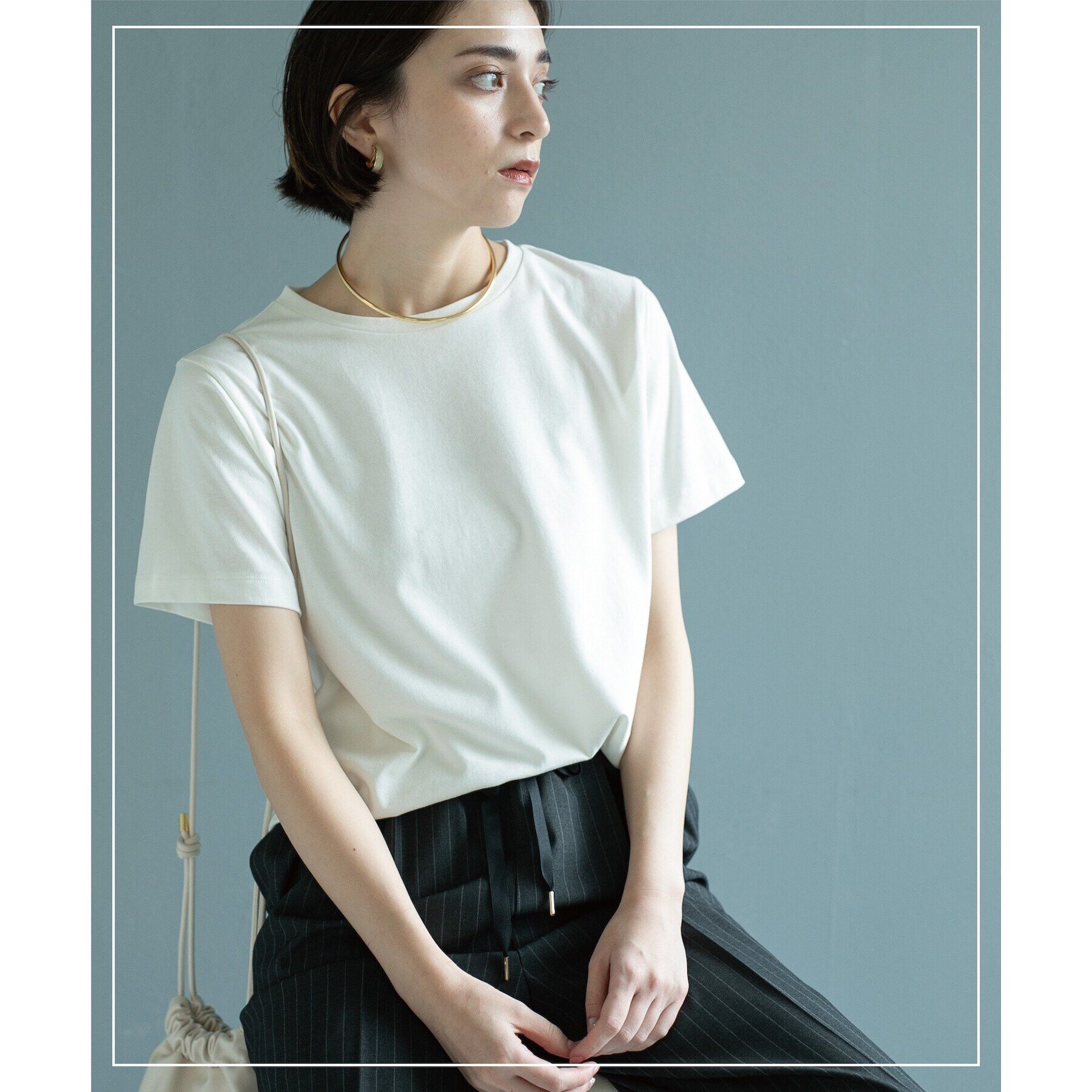 OPAQUE.CLIP「ベーシックTシャツ【接触冷感／UVケア／汗染み防止】」|Tシャツ・カットソー|