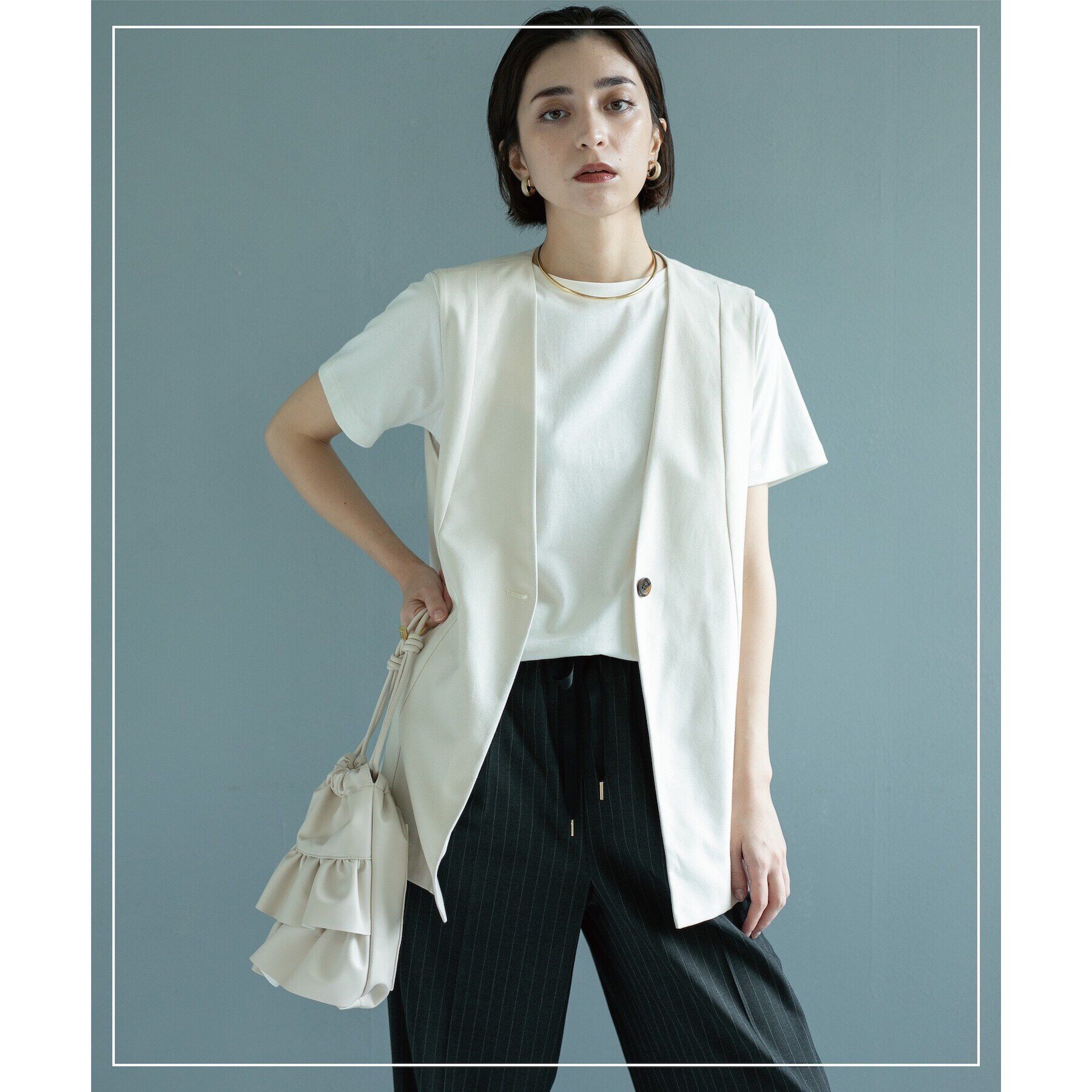 OPAQUE.CLIP「ベーシックTシャツ【接触冷感／UVケア／汗染み防止】」|Tシャツ・カットソー|