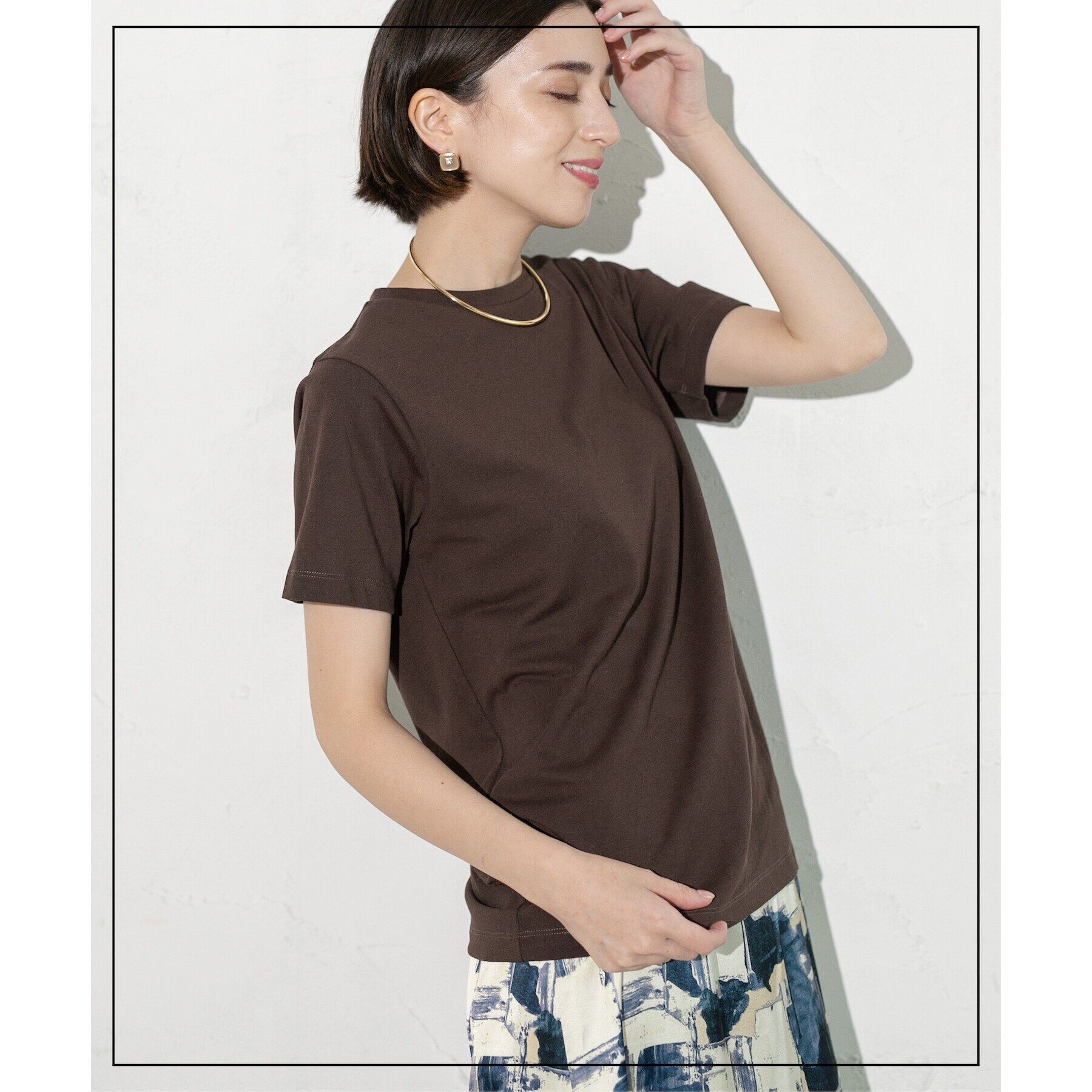 OPAQUE.CLIP「ベーシックTシャツ【接触冷感／UVケア／汗染み防止】」|Tシャツ・カットソー|