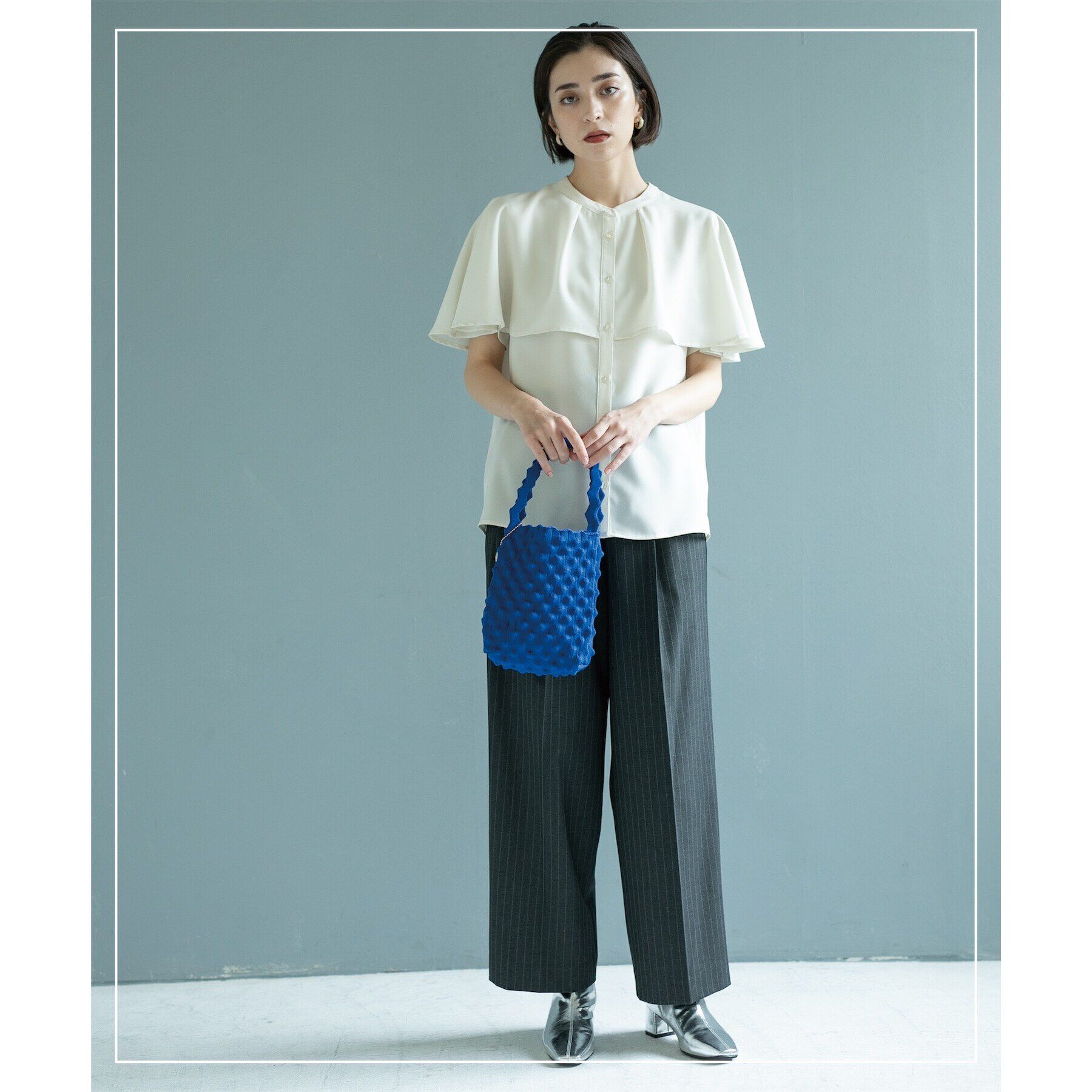 OPAQUE.CLIP「ケープ風ブラウス【洗濯機洗い可】」|シャツ・ブラウス|