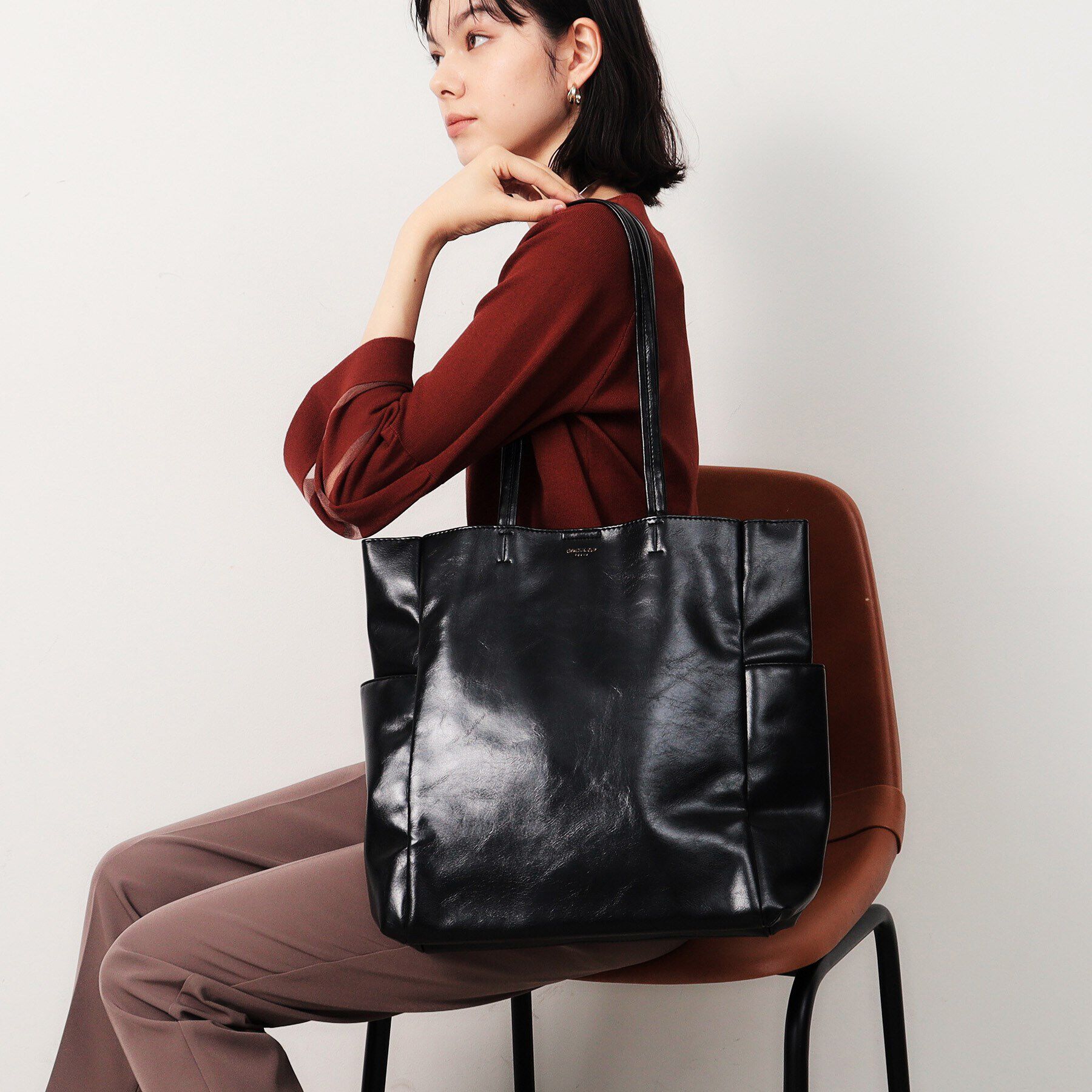 OPAQUE.CLIP「【A4サイズ対応】オイル調合皮トートバッグ」|トートバッグ|