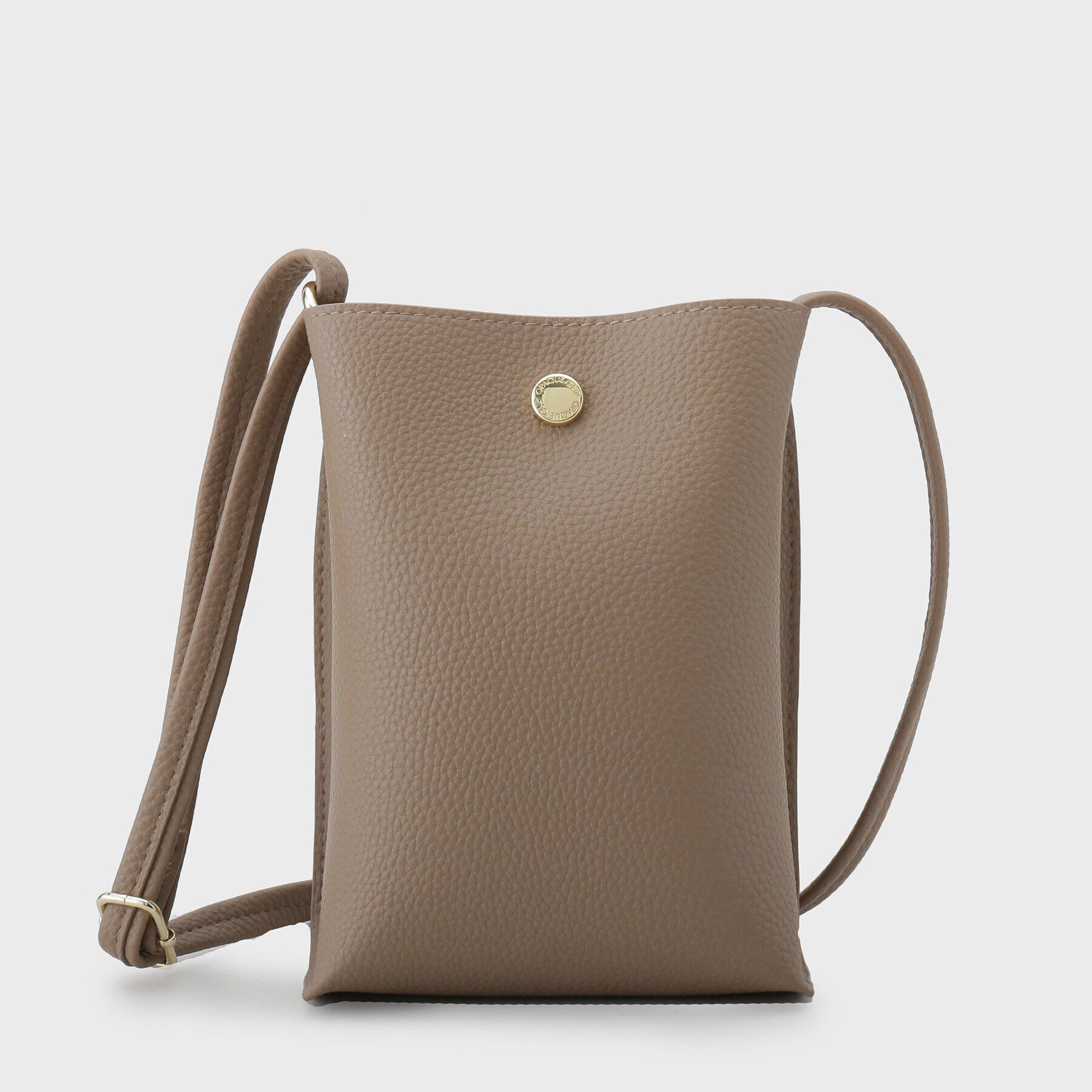 OPAQUE.CLIP「【軽量／長さ調整可能】シュリンク合皮ミニショルダーバッグ」|ショルダー・メッセンジャー|ベージュ(052)