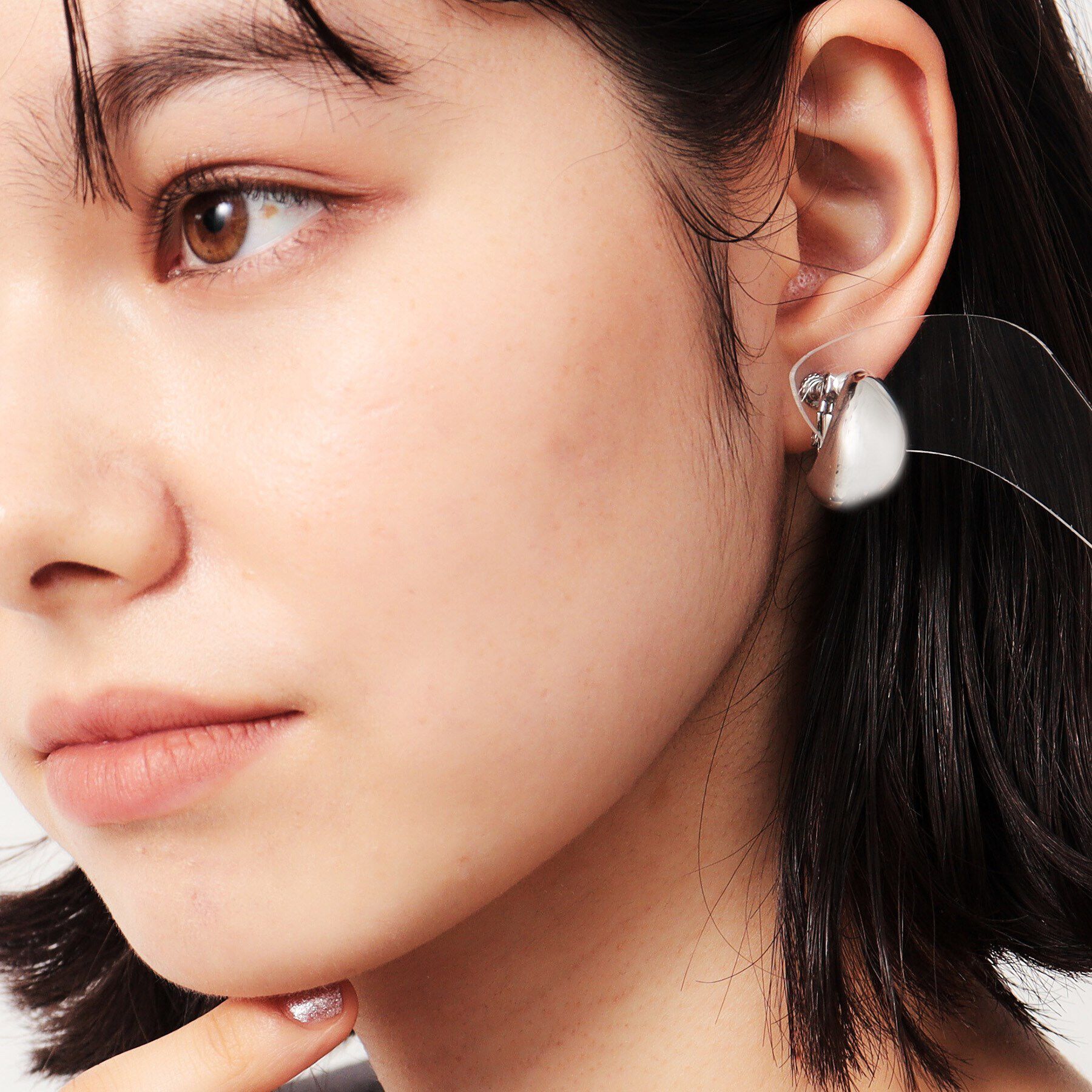 OPAQUE.CLIP「メタルプレーンイヤリング」|イヤリング|