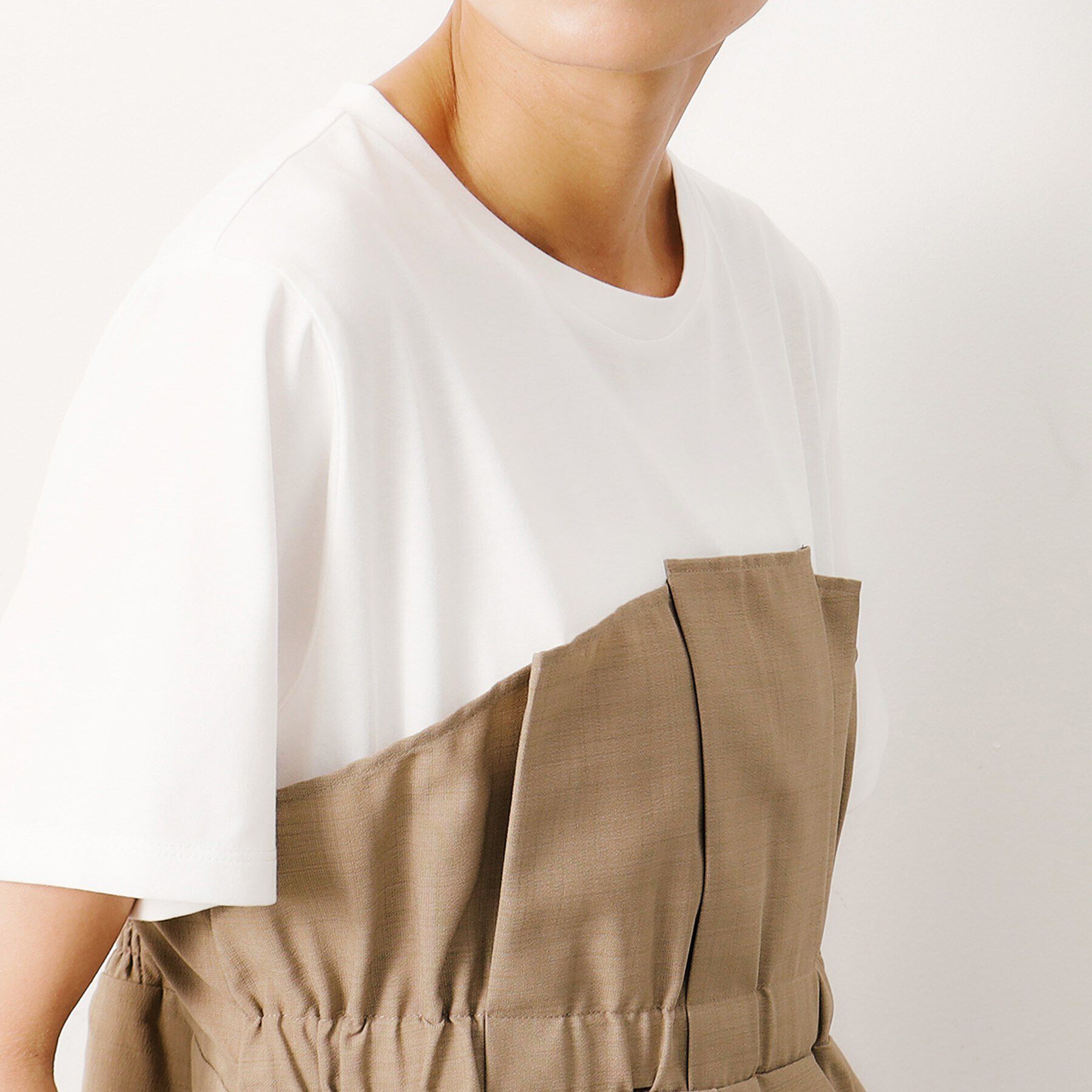 OPAQUE.CLIP「ビスチェドッキングカットソー【洗濯機洗い可】」|Tシャツ・カットソー|