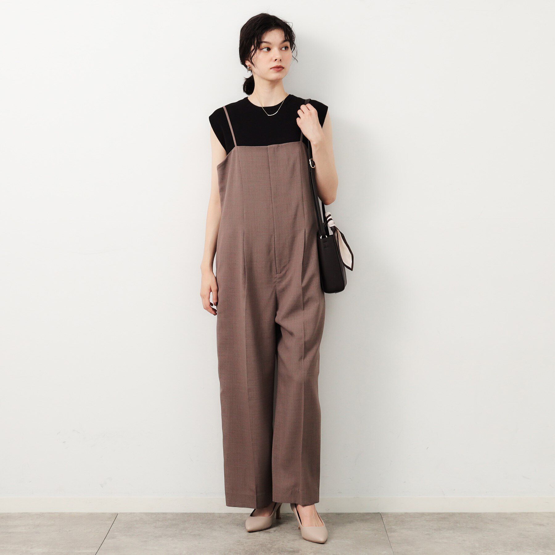 OPAQUE.CLIP「クルーネックフレンチスリーブニット【洗濯機洗い可】」|ニット・セーター|