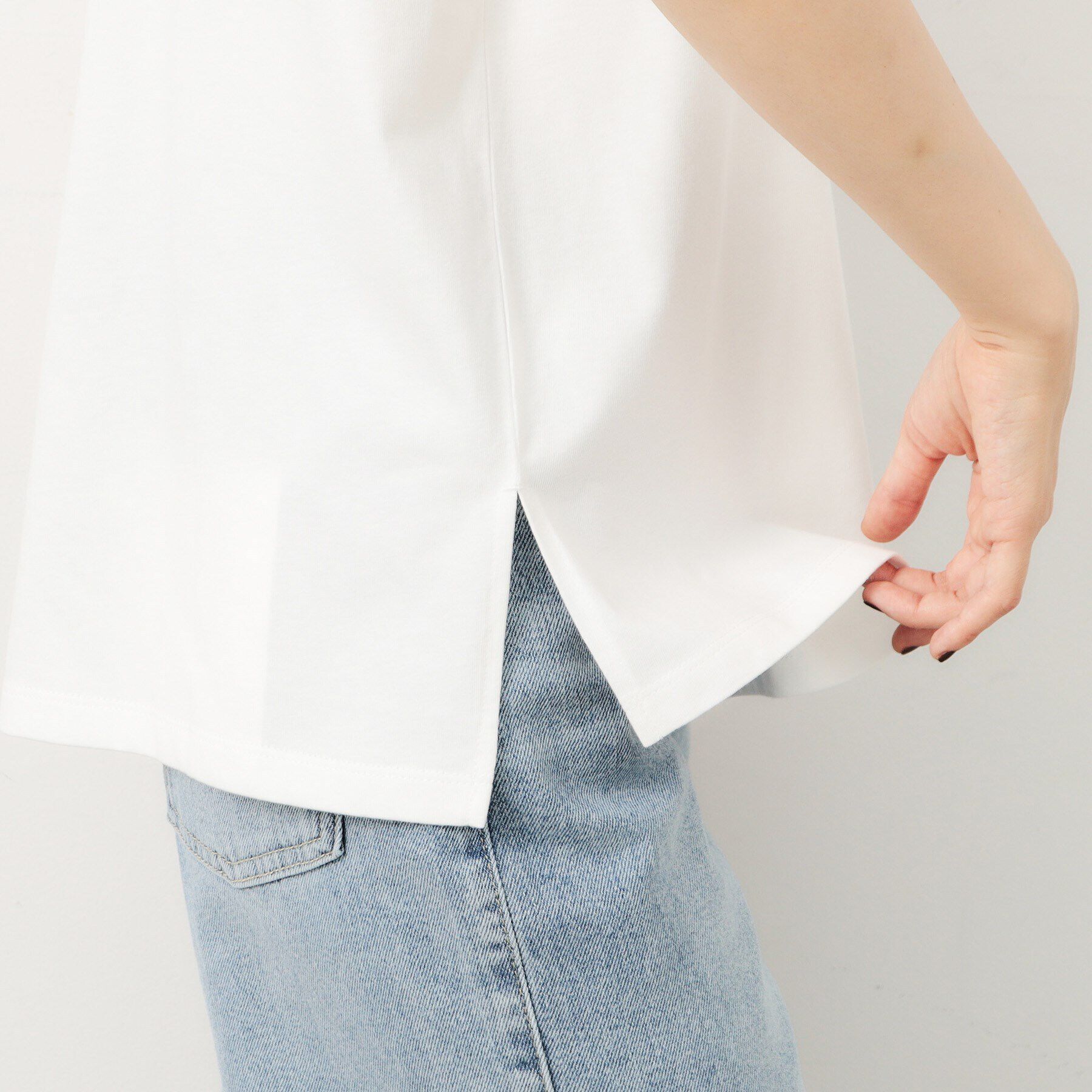 OPAQUE.CLIP「リラクシープリントロゴTシャツ【洗濯機洗い可】」|Tシャツ・カットソー|