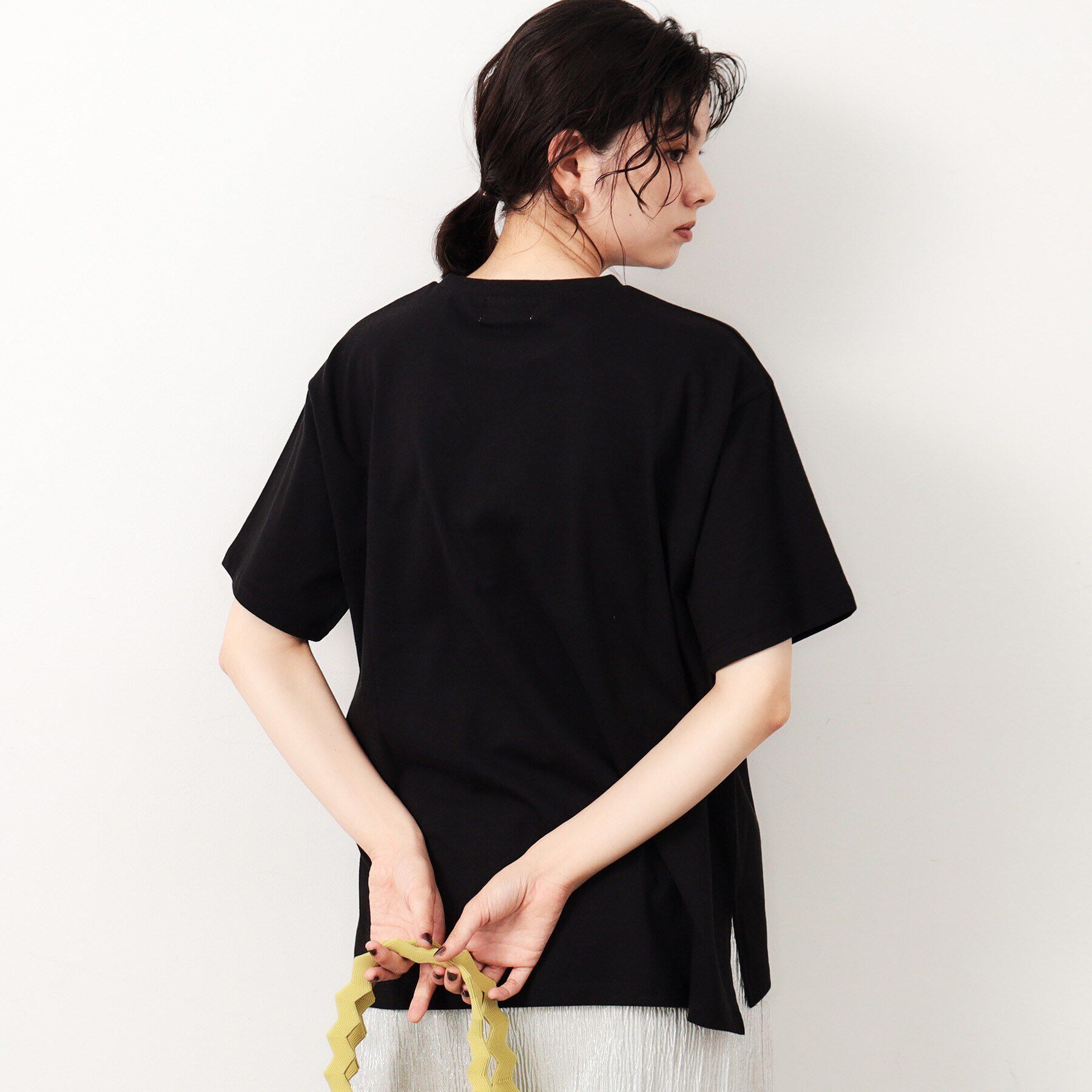 OPAQUE.CLIP「リラクシープリントロゴTシャツ【洗濯機洗い可】」|Tシャツ・カットソー|