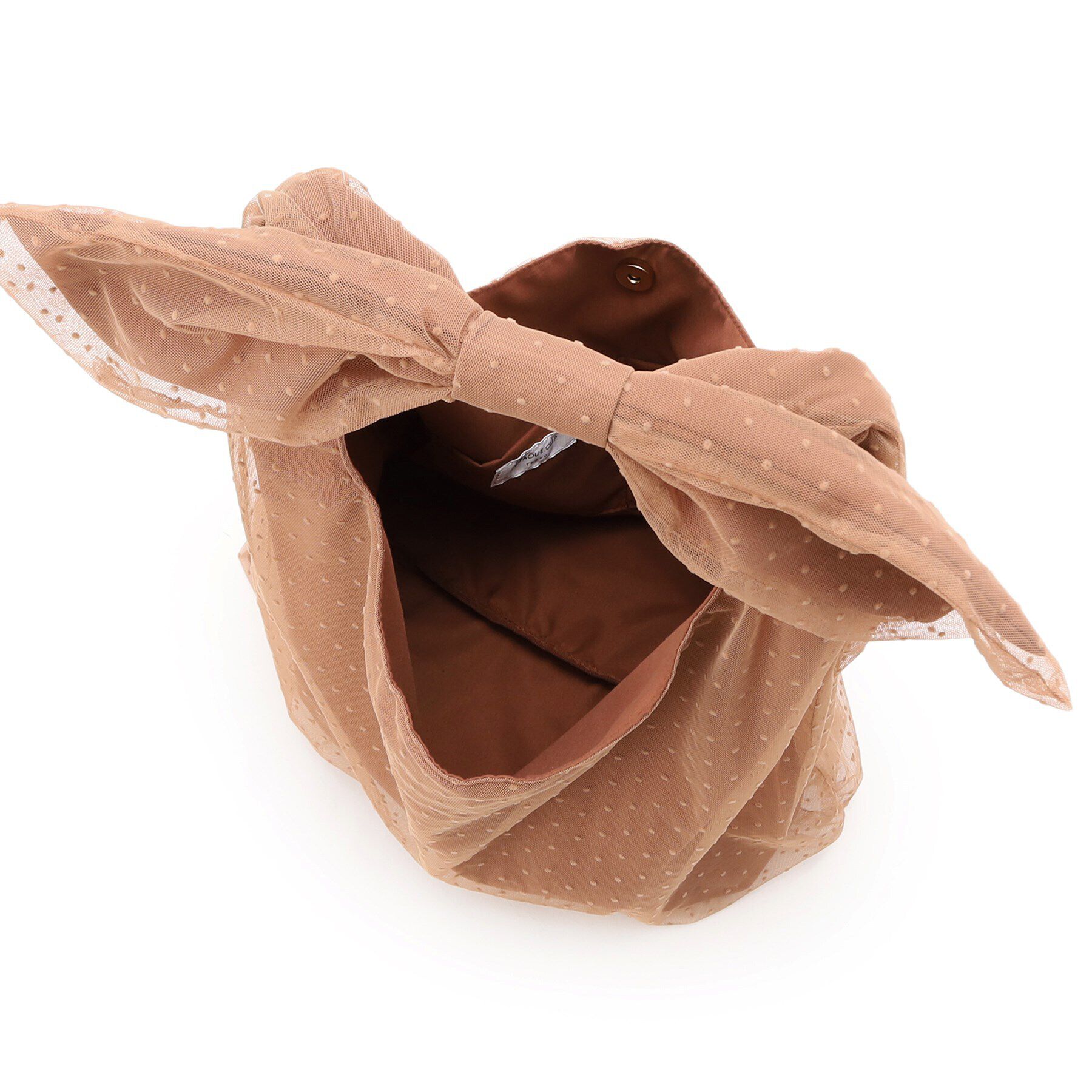 OPAQUE.CLIP「【A4サイズ対応】リボンハンドルチュールワンショルダーバッグ」|ショルダー・メッセンジャー|