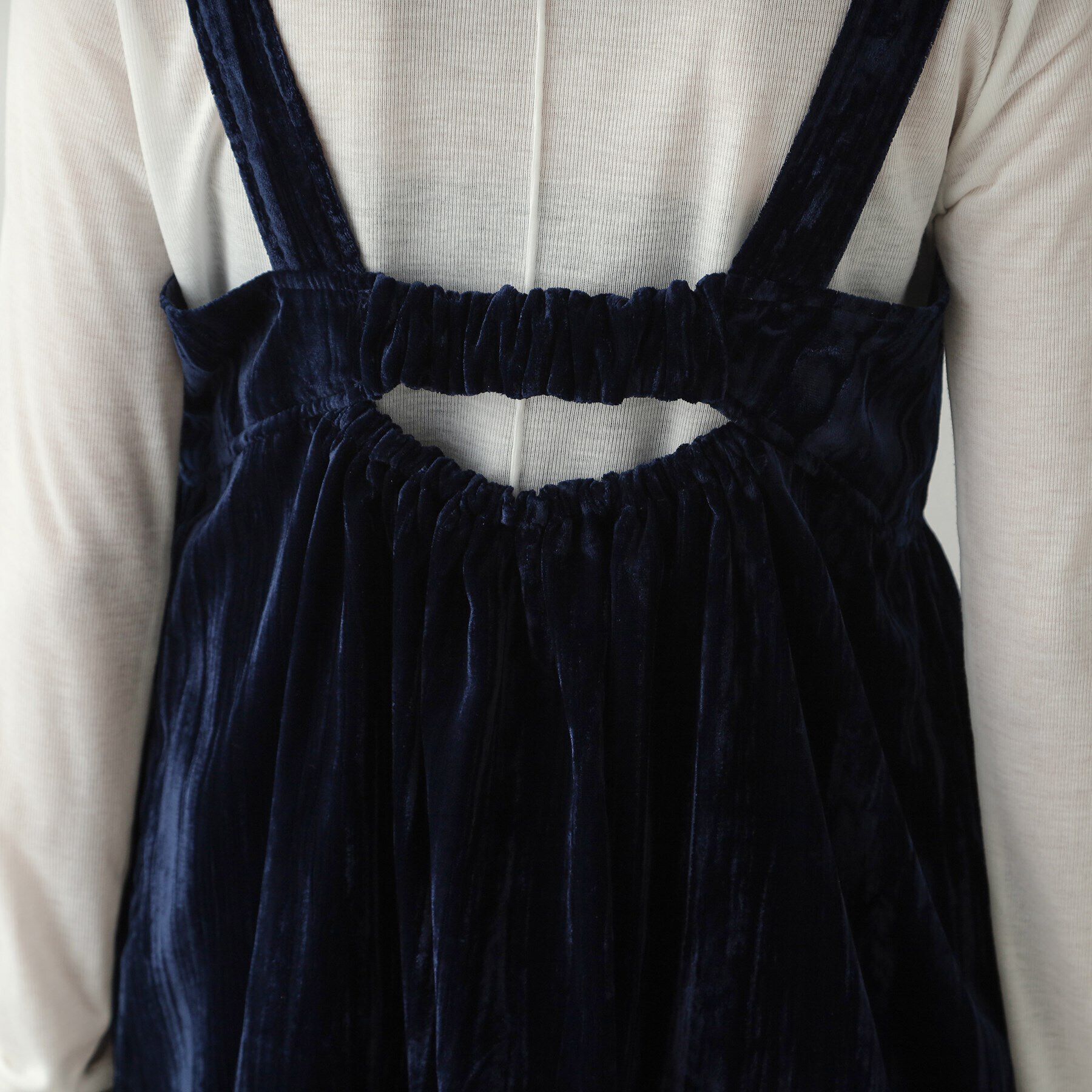 OPAQUE.CLIP「《美人百花掲載》クラッシュベロアキャミブラウス【洗濯機洗い可】」|シャツ・ブラウス|