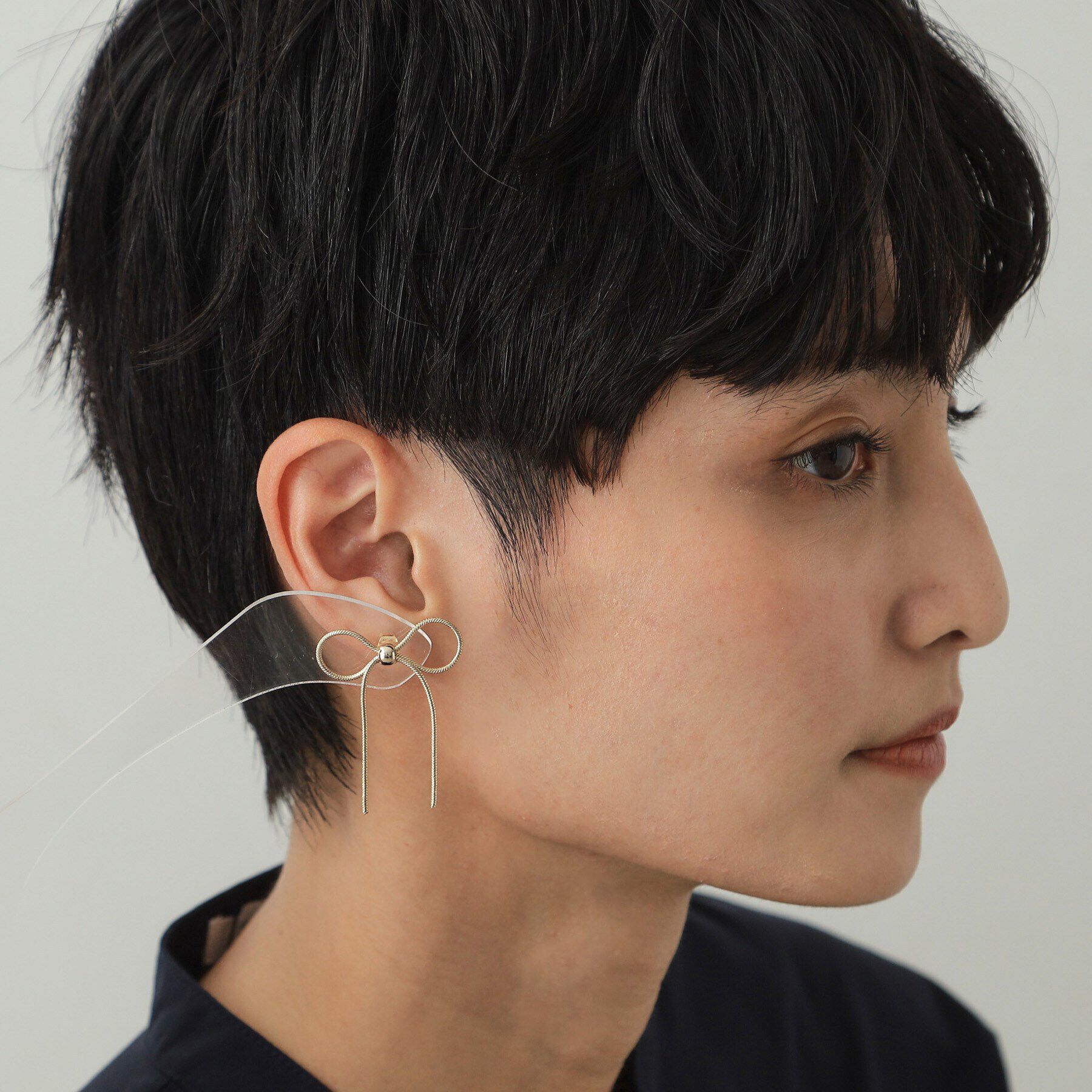 OPAQUE.CLIP「リボンピアス」|ピアス|