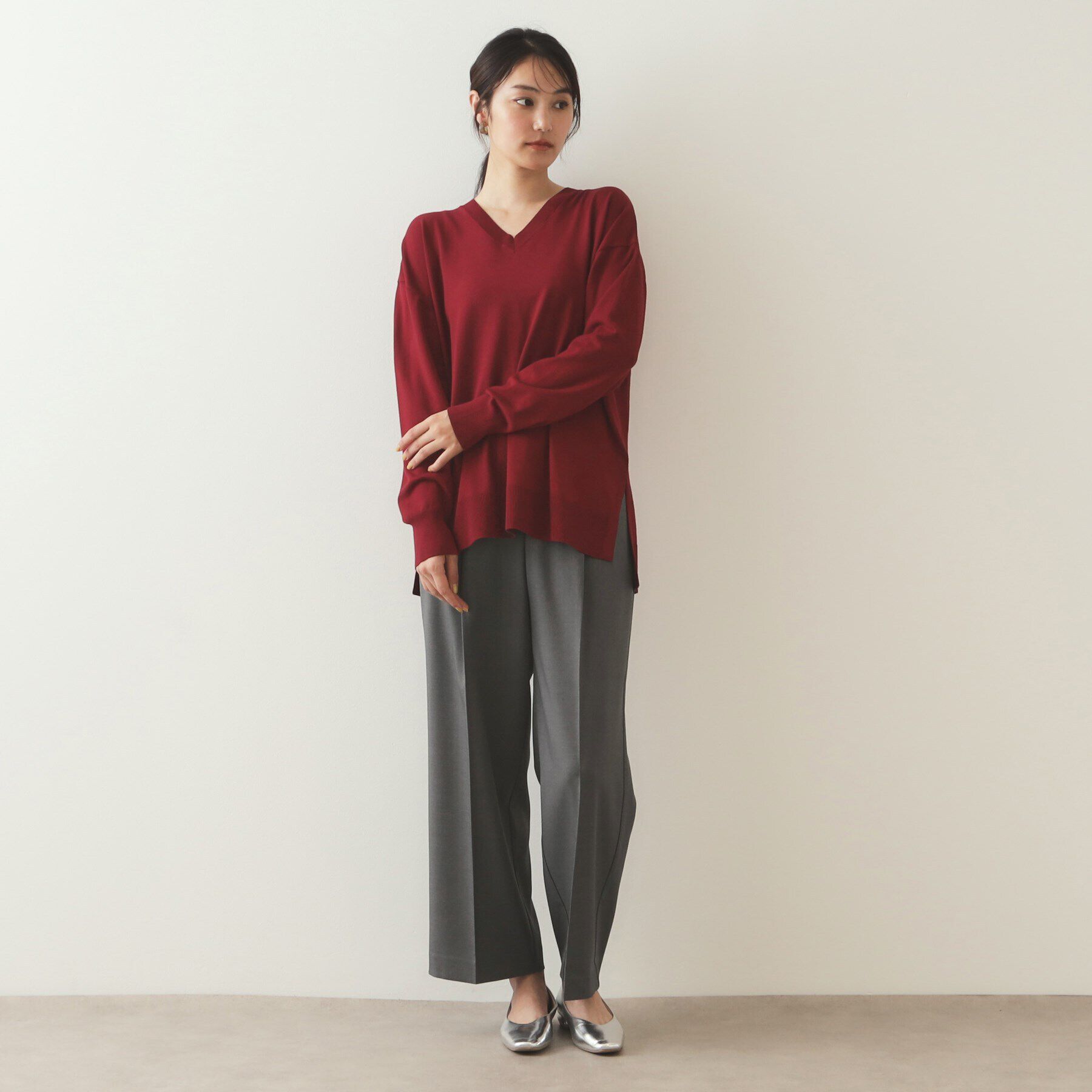 OPAQUE.CLIP「ストレッチ美脚イージーワイドパンツ【洗濯機洗い可】」|その他|