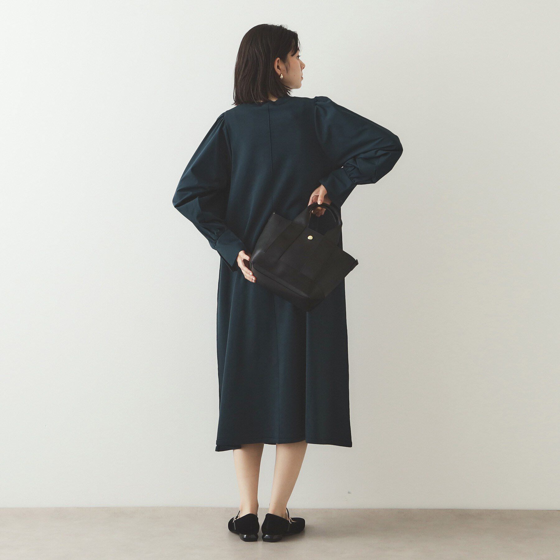 OPAQUE.CLIP「【2WAY】シュリンク合皮コンビミドルショルダーバッグ」|ショルダー・メッセンジャー|