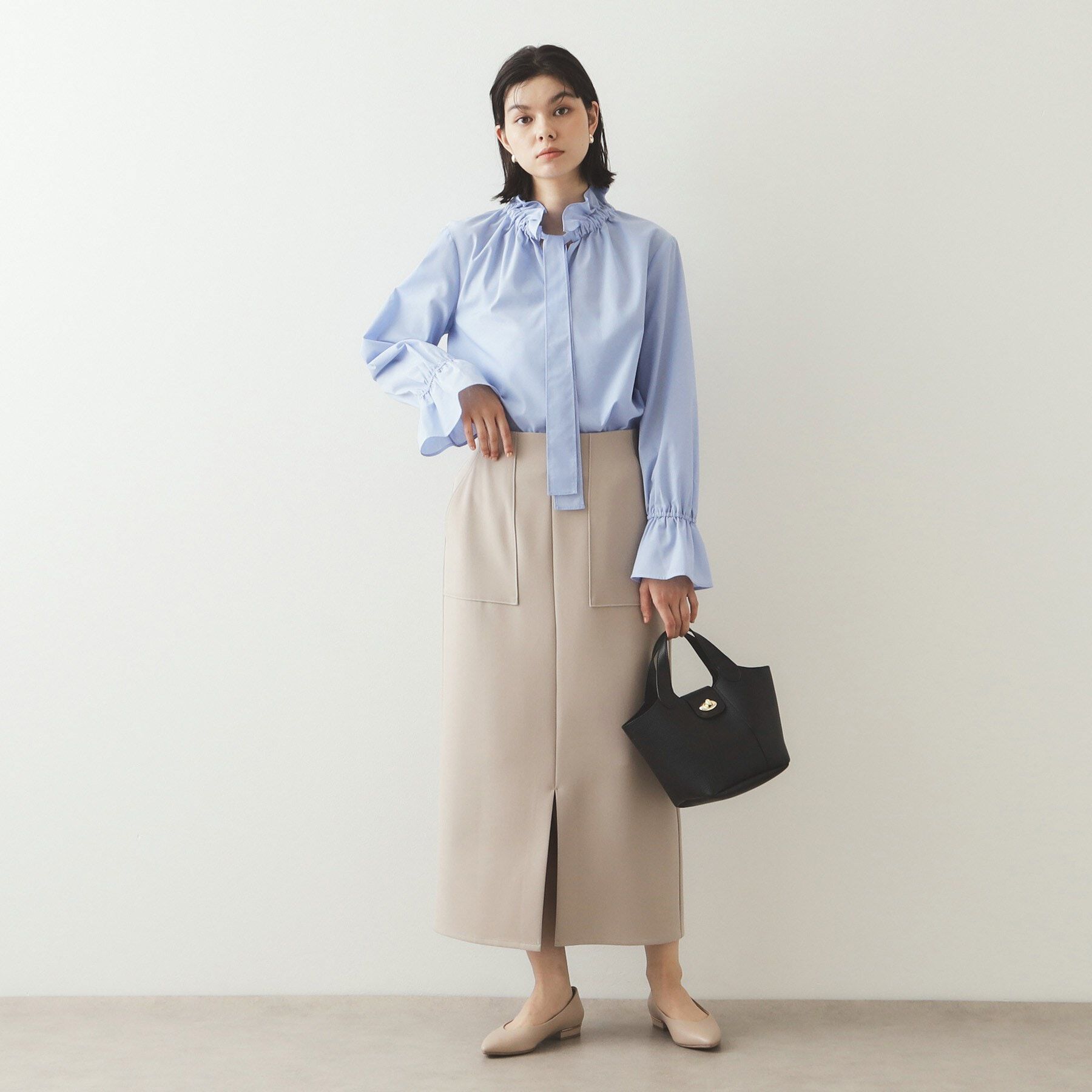 OPAQUE.CLIP「【2WAY】フロントひねりデザイントートバッグ」|トートバッグ|