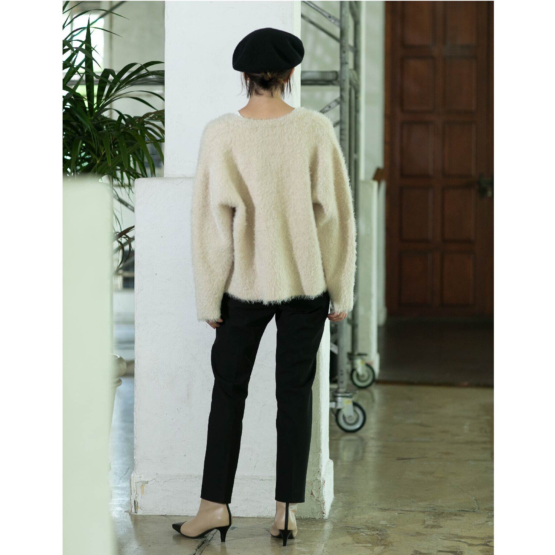 OPAQUE.CLIP「《SS-LLsize》着丈が選べる！裏起毛ストレッチスティックパンツ【蓄熱素材/洗濯機洗い可】」|その他|