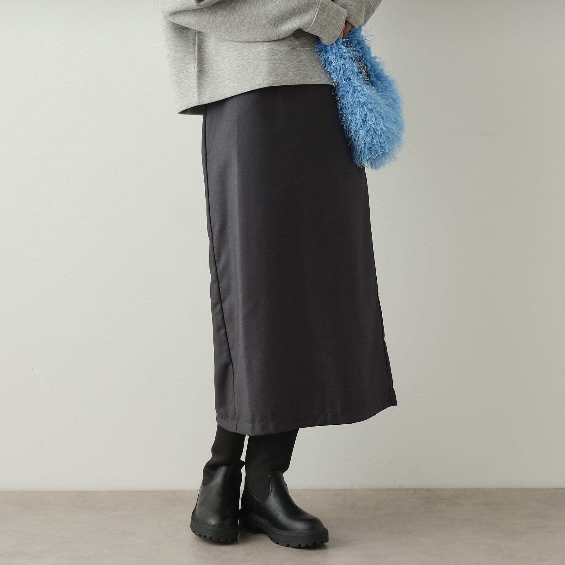 OPAQUE.CLIP「≪ツインセット≫プリーツラップ&times;ナロースカート【洗濯機洗い可】」|スカート|