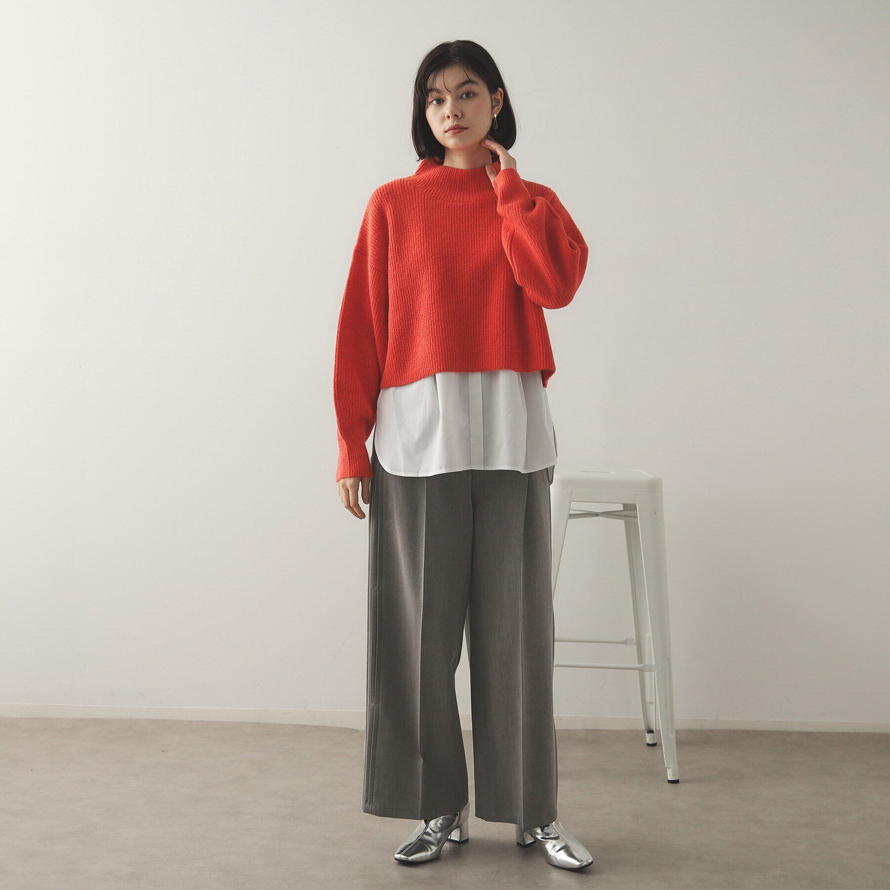 OPAQUE.CLIP「サイドタックワイドパンツ【洗濯機洗い可】」|その他|