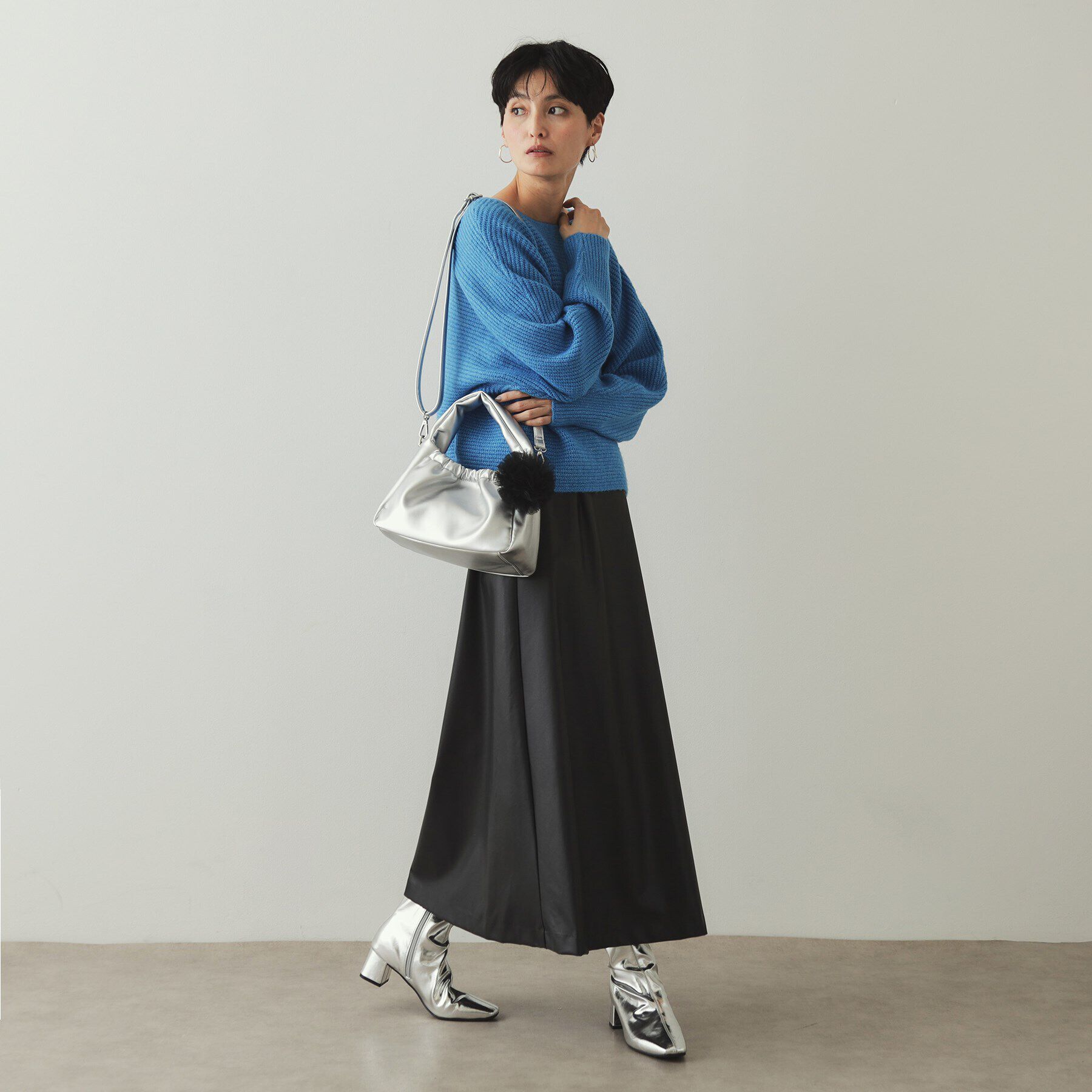 OPAQUE.CLIP「【2WAY】チュールチャーム付きミニショルダーバッグ」|ショルダー・メッセンジャー|