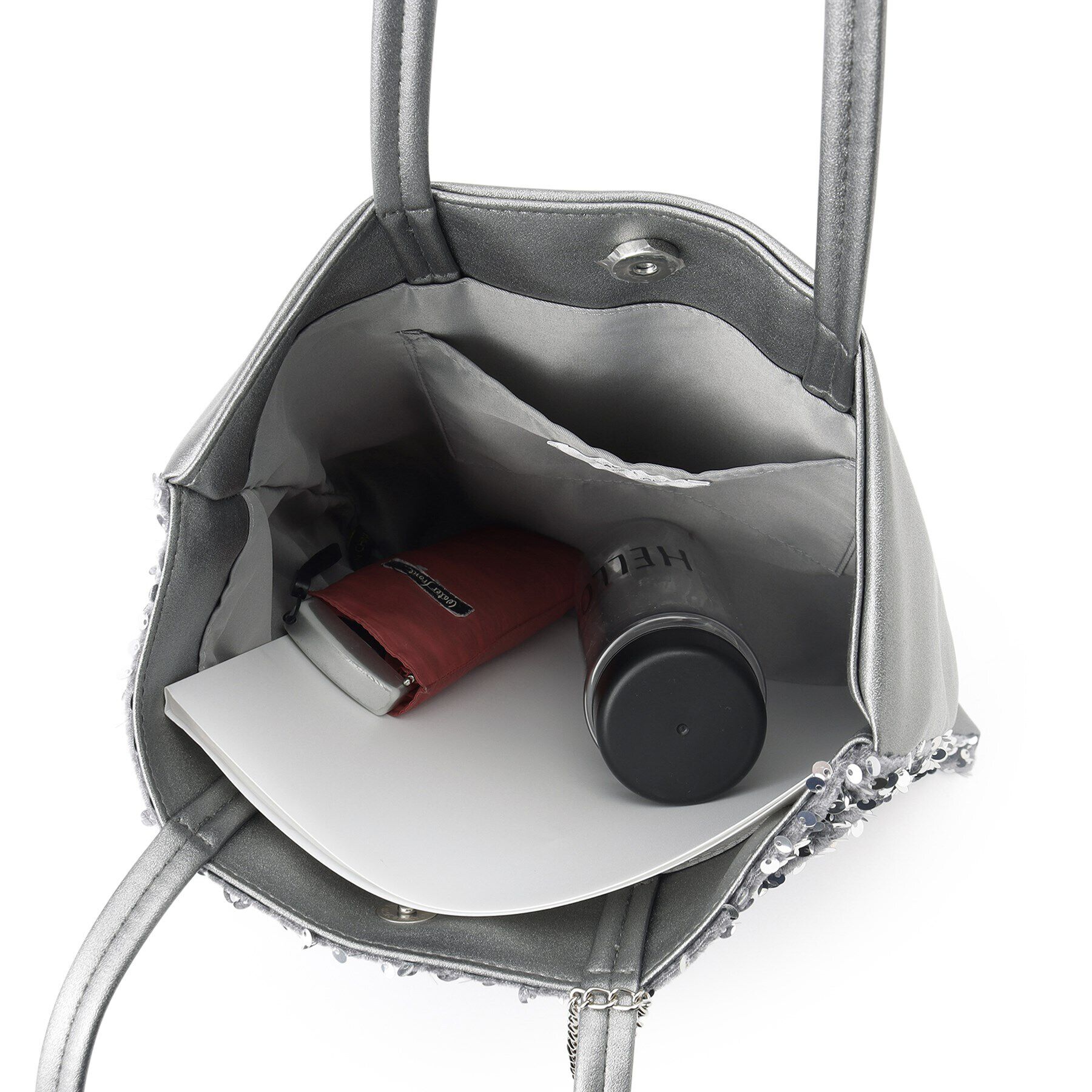 OPAQUE.CLIP「【A4サイズ対応】スパンコールコンビトートバッグ」|トートバッグ|