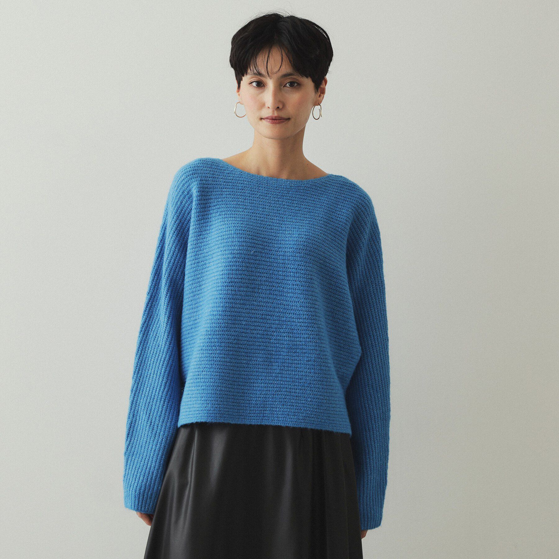 OPAQUE.CLIP「リラクシードルマンスリーブニット【洗濯機洗い可】」|ニット・セーター|