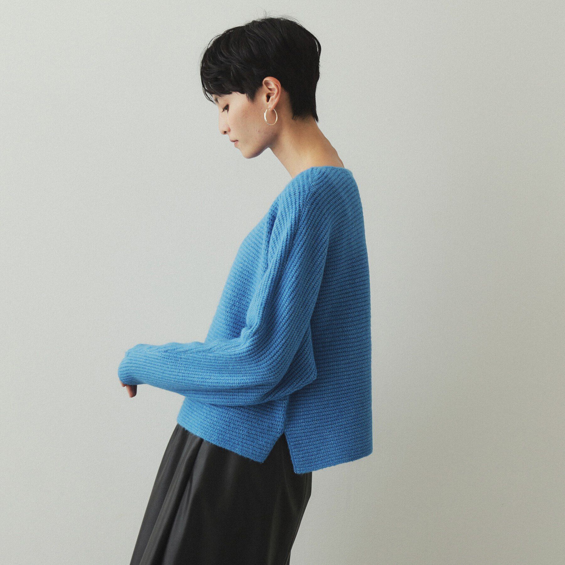 OPAQUE.CLIP「リラクシードルマンスリーブニット【洗濯機洗い可】」|ニット・セーター|