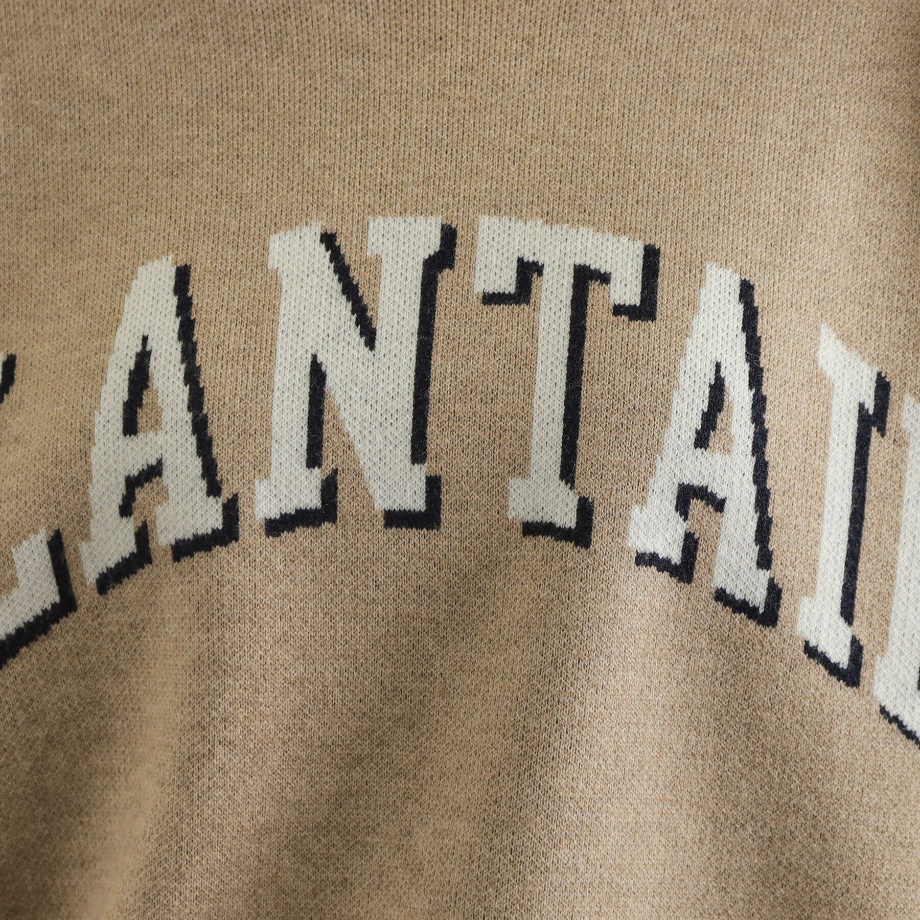 OPAQUE.CLIP「カレッジ風ロゴジャカードニット【洗濯機洗い可】」|ニット・セーター|