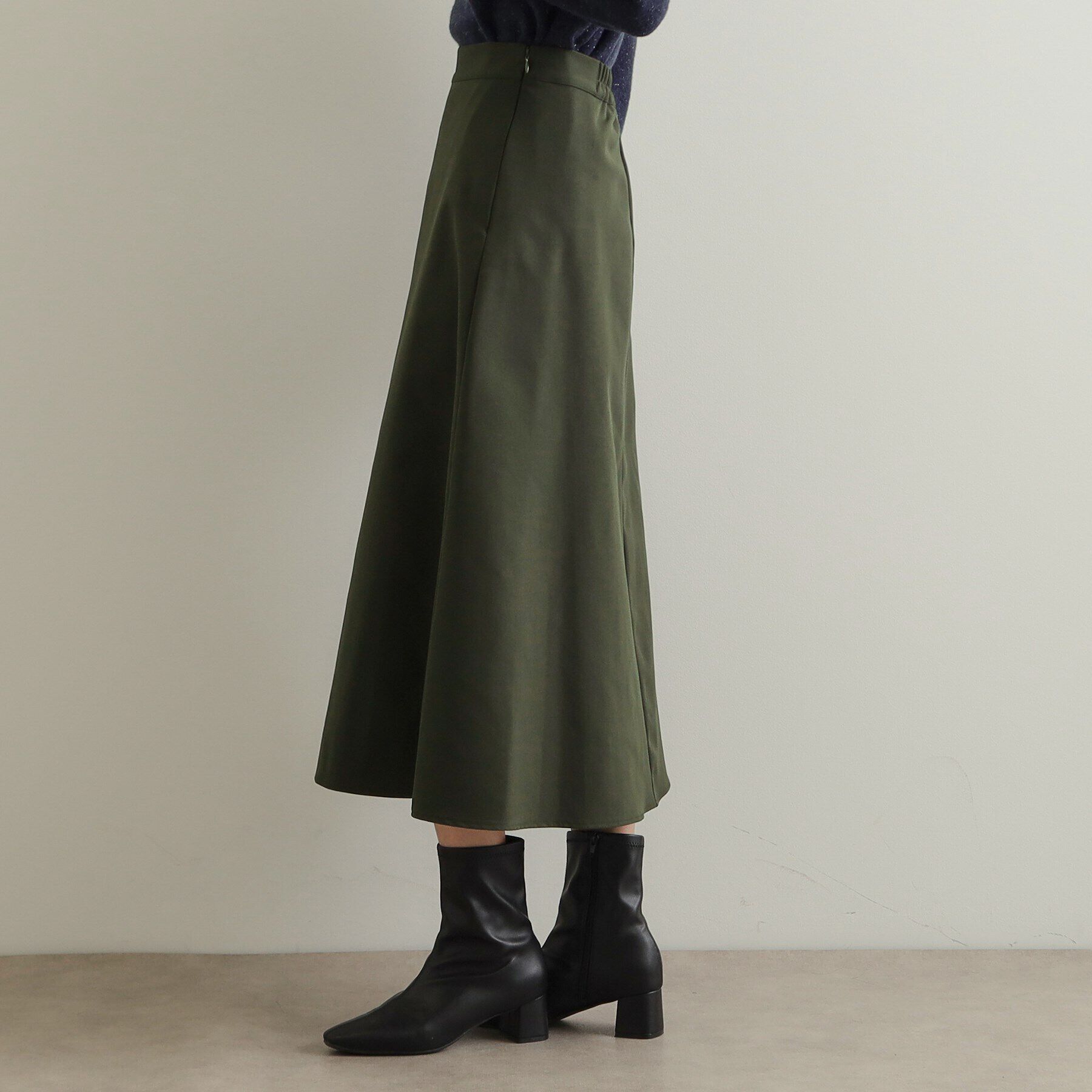 OPAQUE.CLIP「フロントタックミディスカート【洗濯機洗い可】」|スカート|