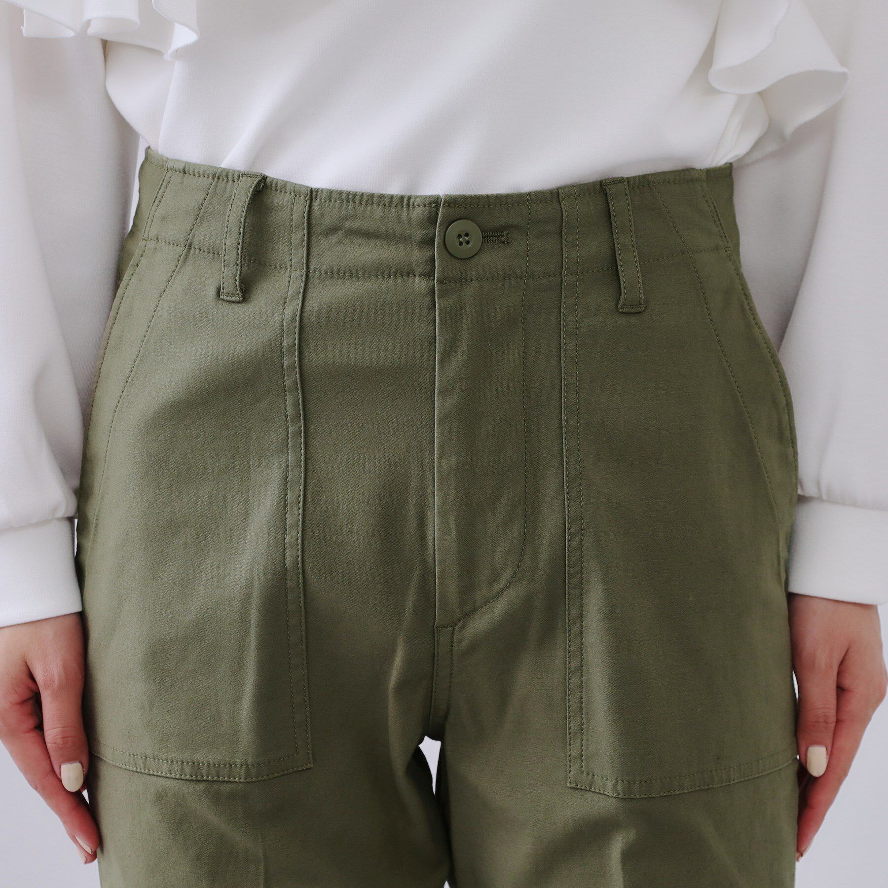 OPAQUE.CLIP「《S-LLサイズ》ストレッチベイカーパンツ【洗濯機洗い可】」|その他|