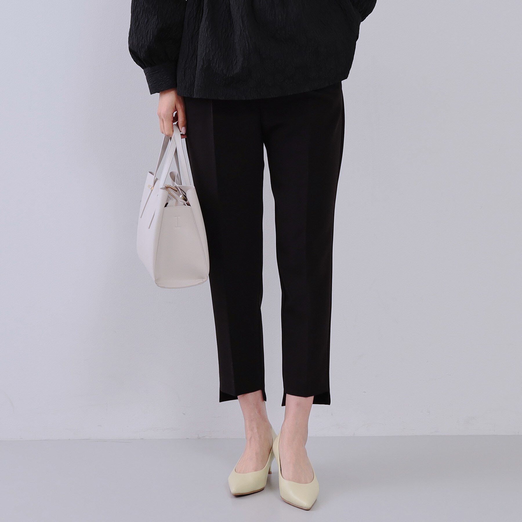 OPAQUE.CLIP「《通勤・セレモニー対応/セットアップ対応》ステップヘムテーパードパンツ【洗濯機洗い可】」|その他|