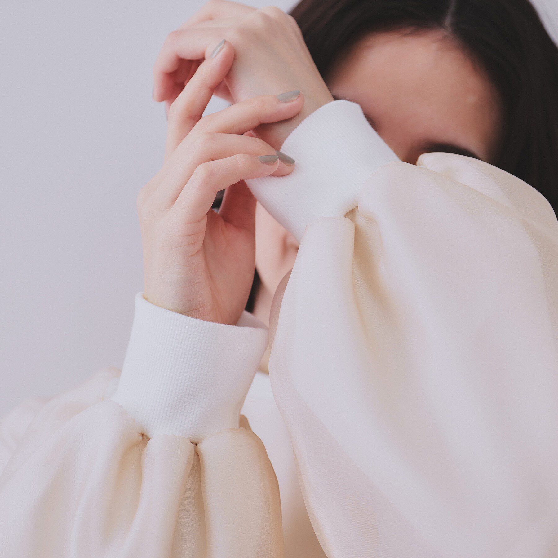 OPAQUE.CLIP「シアーレイヤード裏毛プルオーバー【洗濯機洗い可】」|Tシャツ・カットソー|