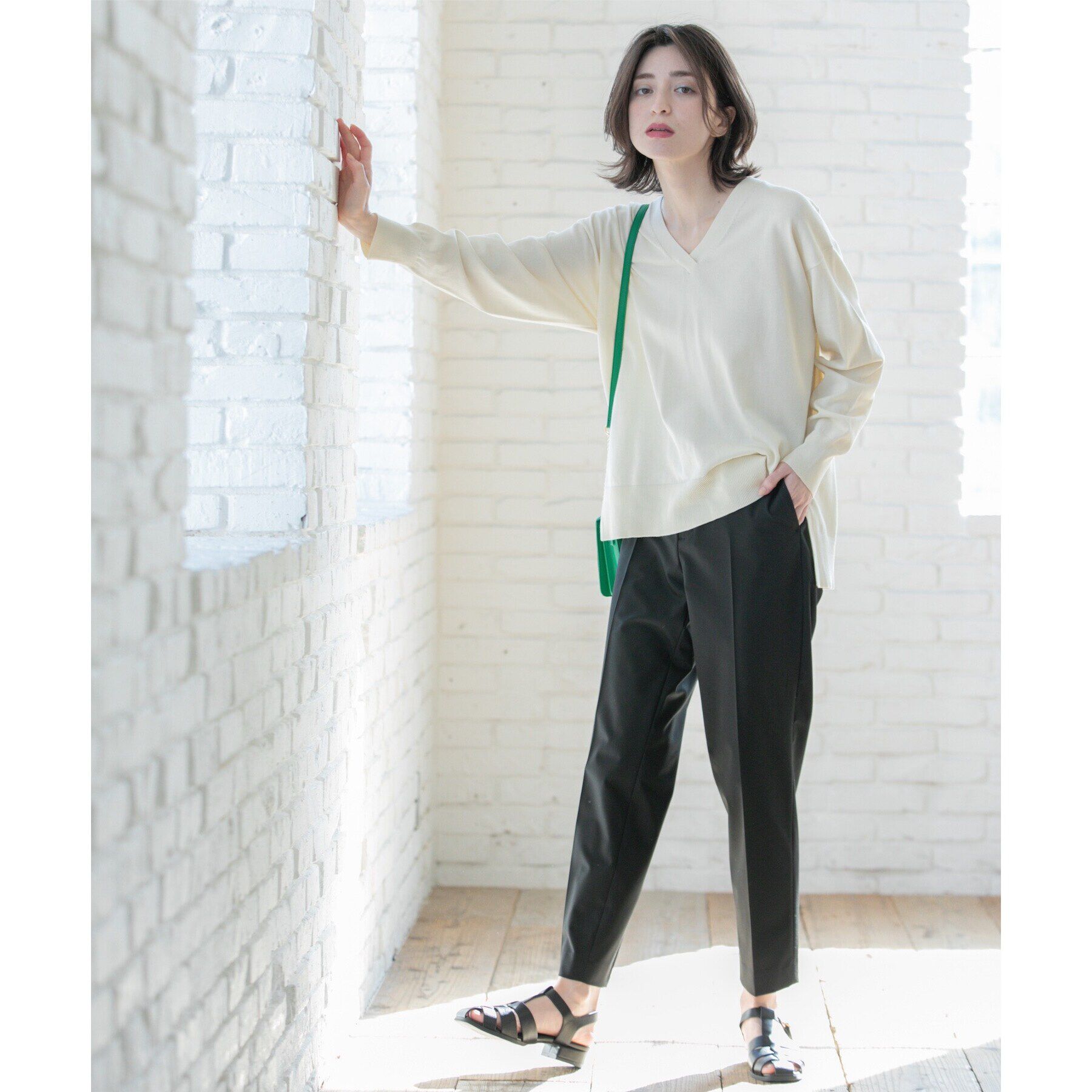 OPAQUE.CLIP「美脚ストレッチテーパードパンツ【洗濯機洗い可】」|その他|