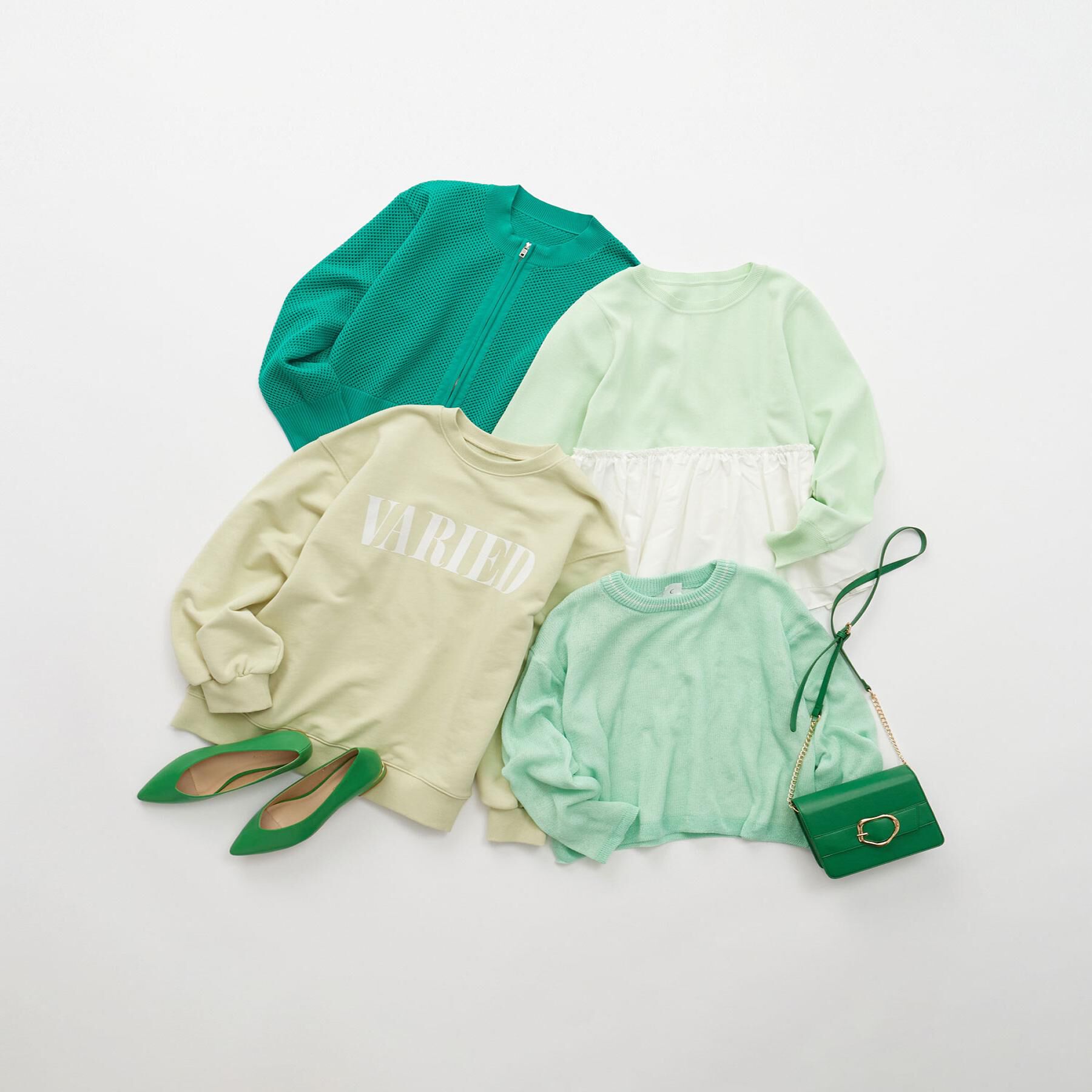 OPAQUE.CLIP「メッシュZIPニットカーディガン【洗濯機洗い可】」|カーディガン|