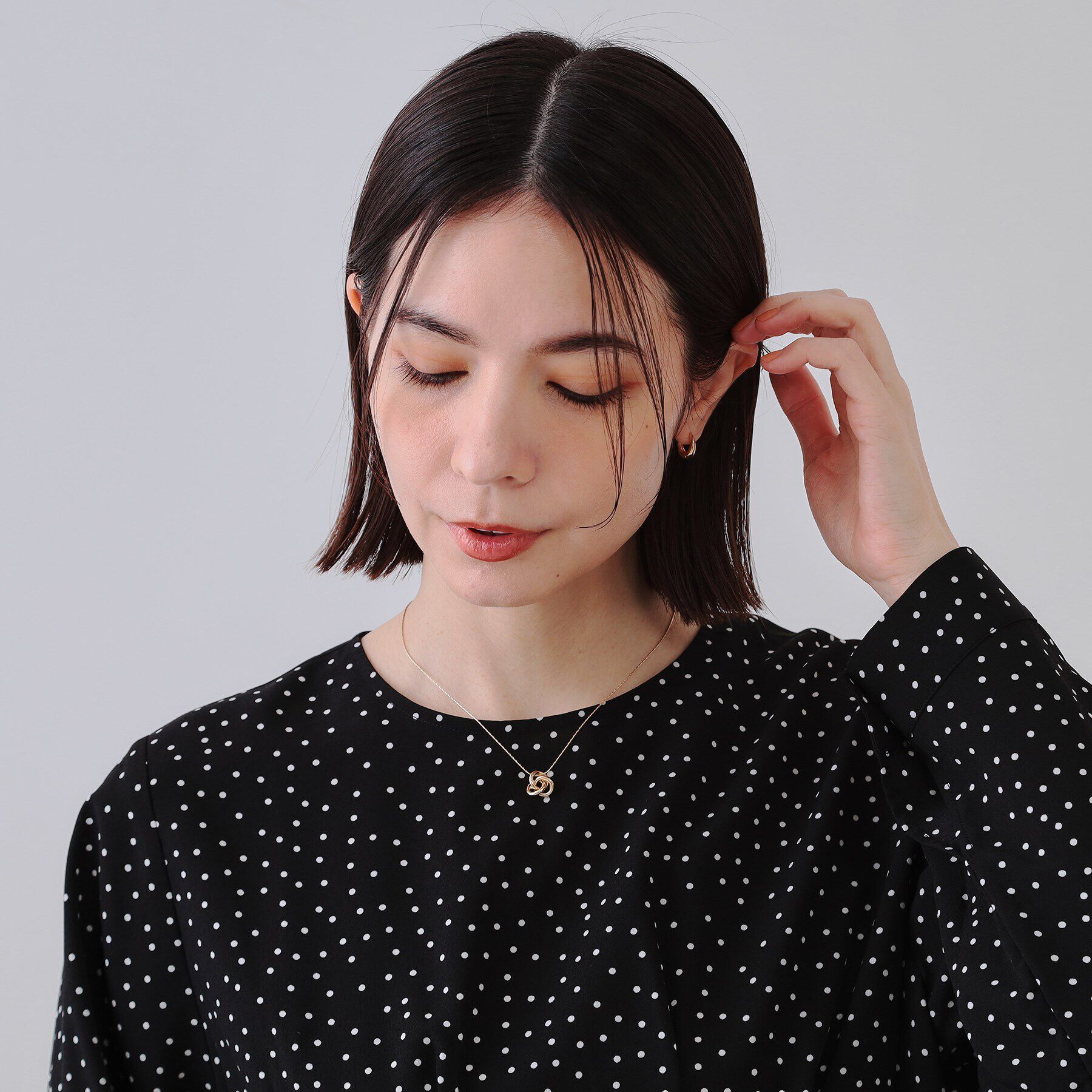 OPAQUE.CLIP「メタルリングネックレス」|ネックレス|