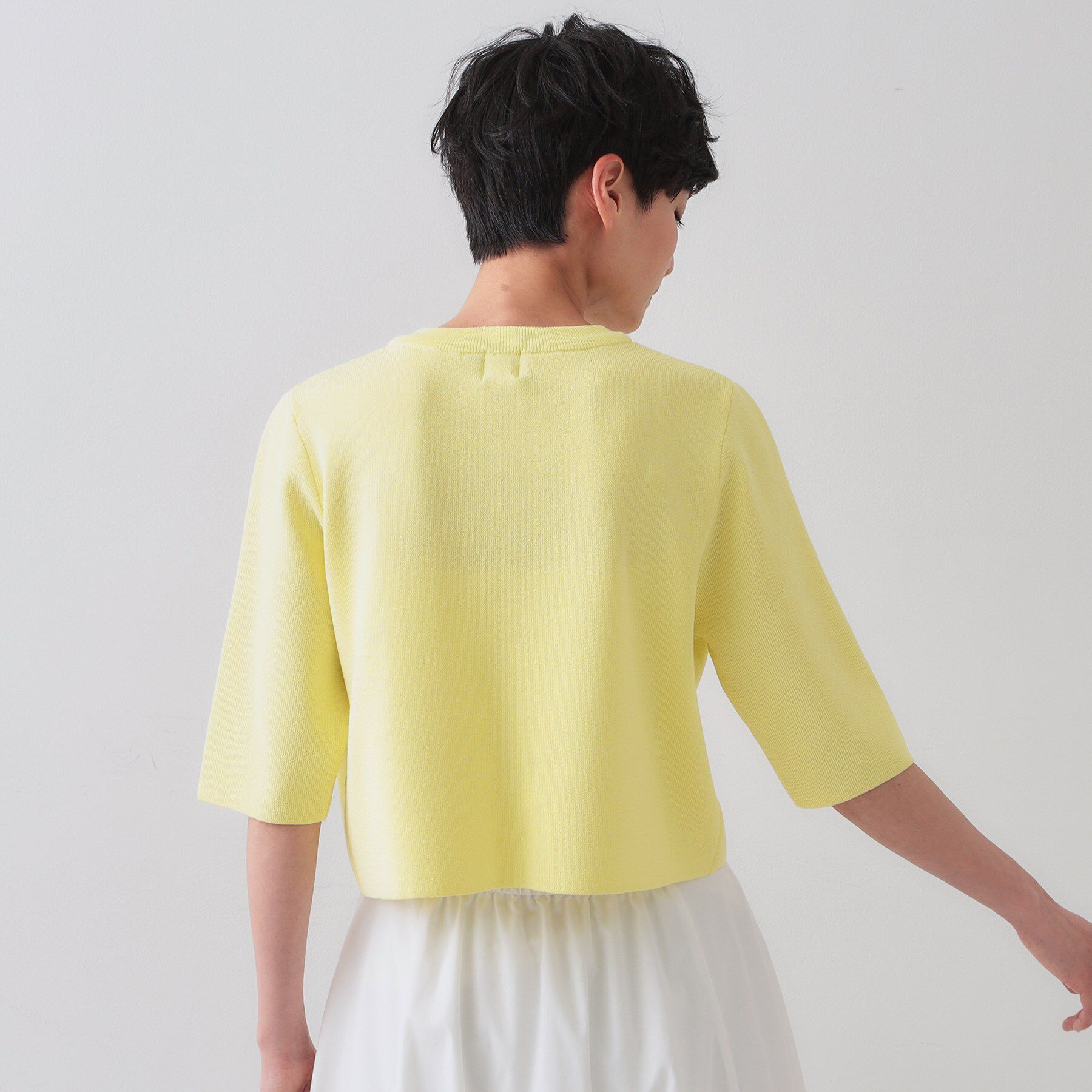 OPAQUE.CLIP「ショートニットカーディガン【洗濯機洗い可】」|カーディガン|