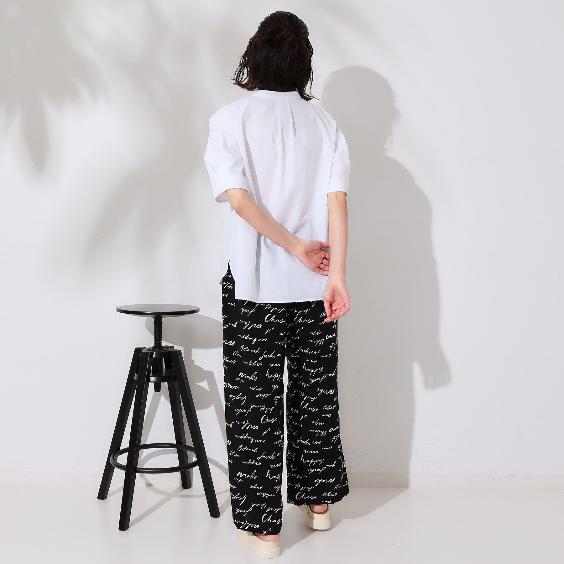 OPAQUE.CLIP「スキッパータックスリーブブラウス【洗濯機洗い可】」|シャツ・ブラウス|