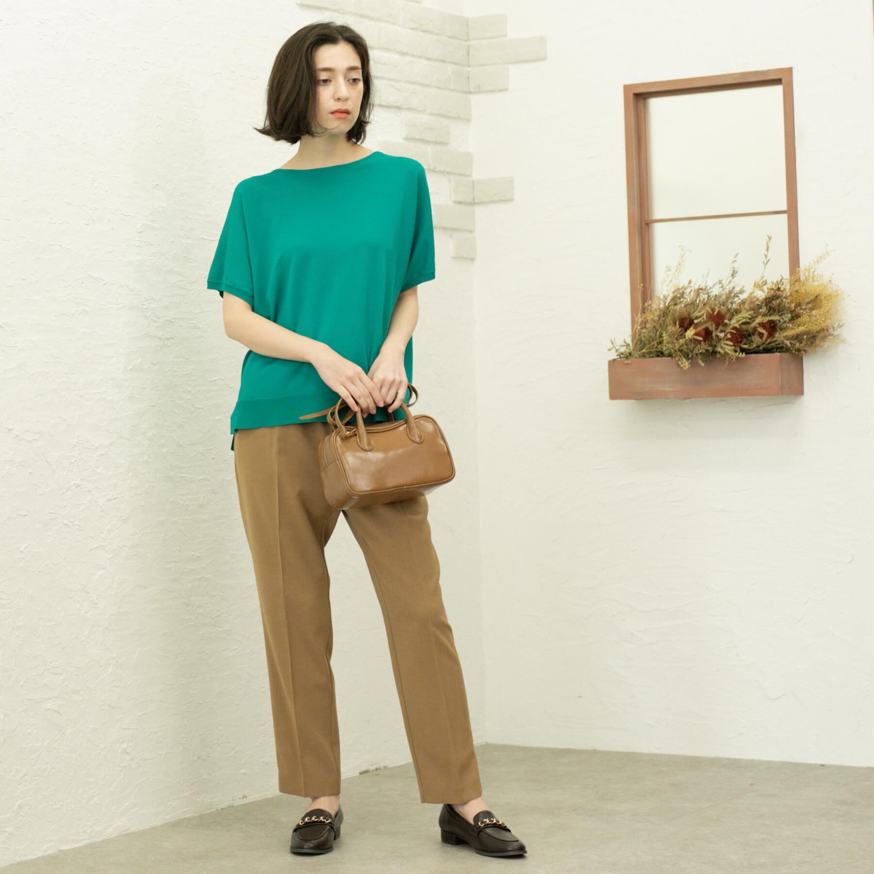 OPAQUE.CLIP「《6色展開/S-LLサイズ》ドルマンスリーブニット【UV/接触冷感/洗濯機洗い可/抗ピル】」|ニット・セーター|