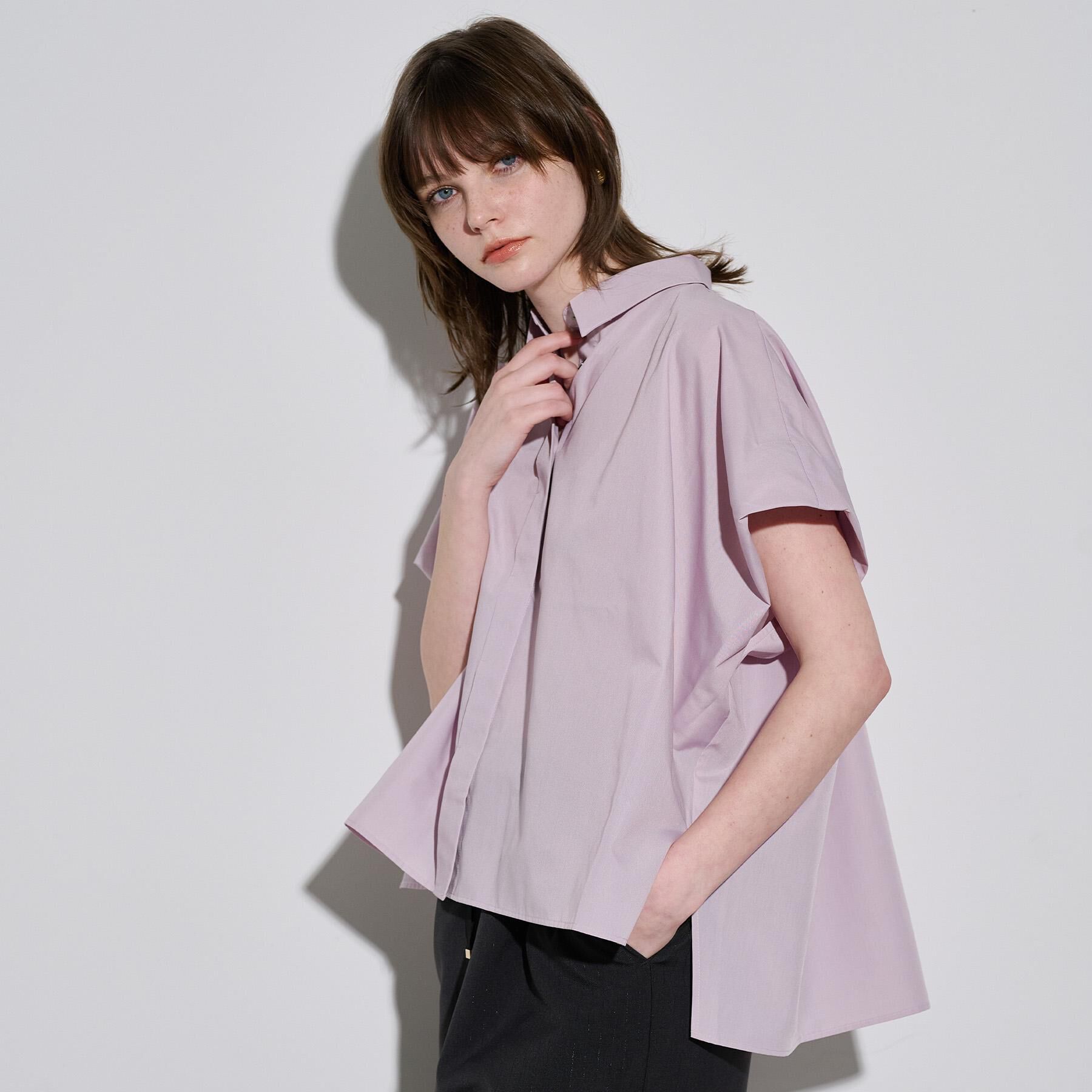 OPAQUE.CLIP「《andGIRL掲載》リラクシーシャツ【洗濯機洗い可】」|シャツ・ブラウス|