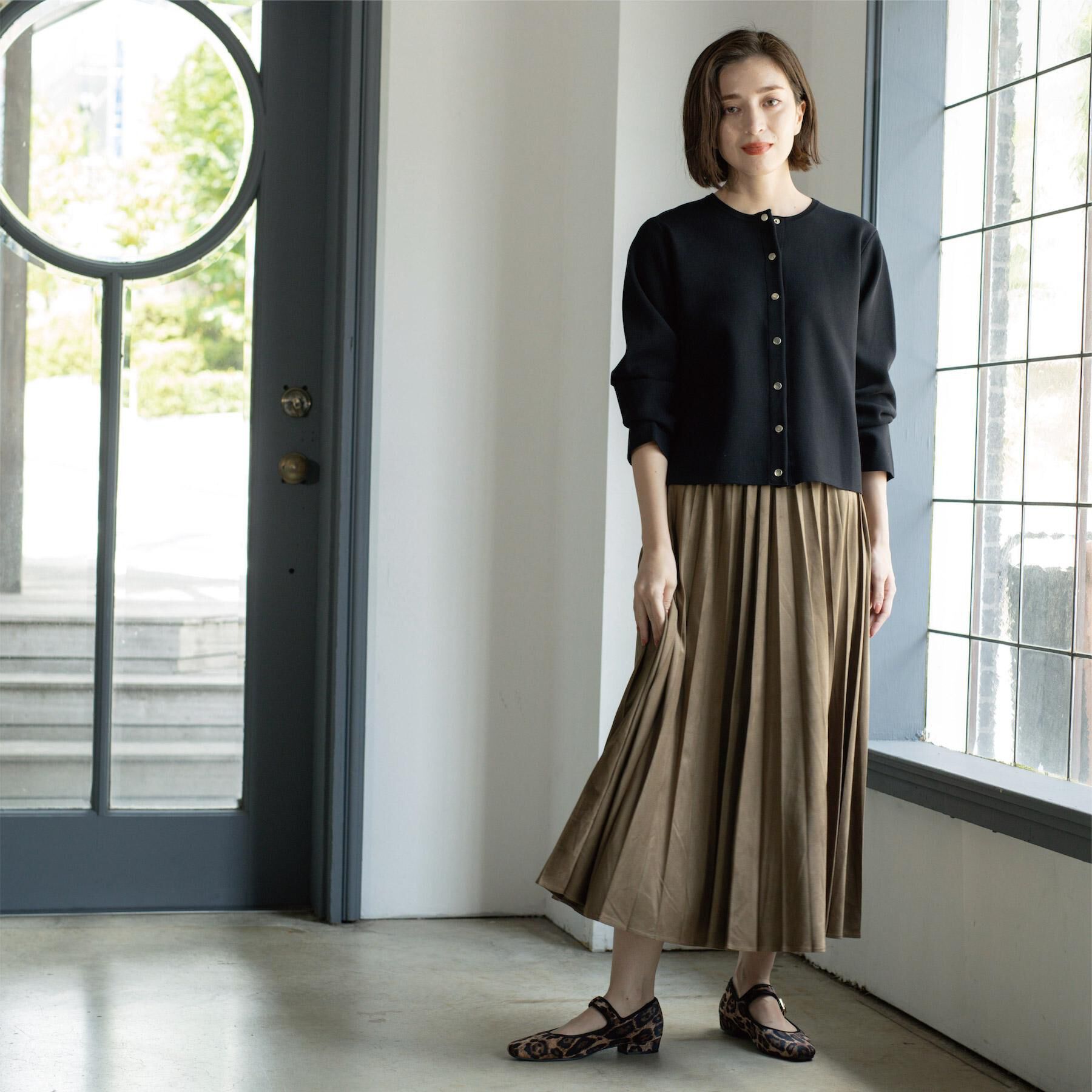 OPAQUE.CLIP「スナップボタンニットカーディガン【UVケア/洗濯機OK】《6col/S～LL》」|カーディガン|