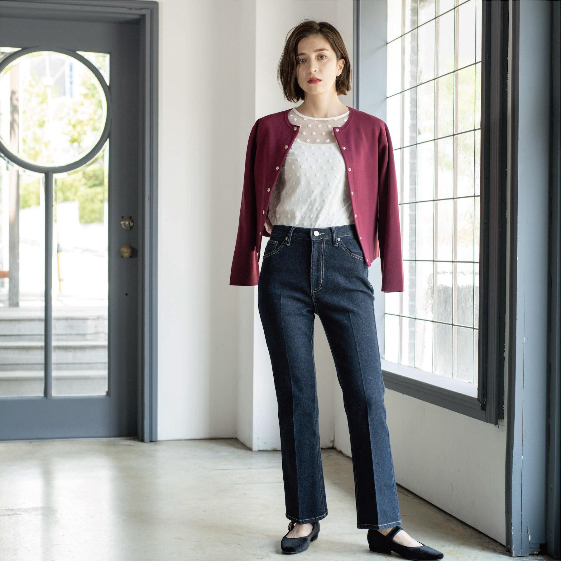 OPAQUE.CLIP「スナップボタンニットカーディガン【UVケア/洗濯機OK】《6col/S～LL》」|カーディガン|