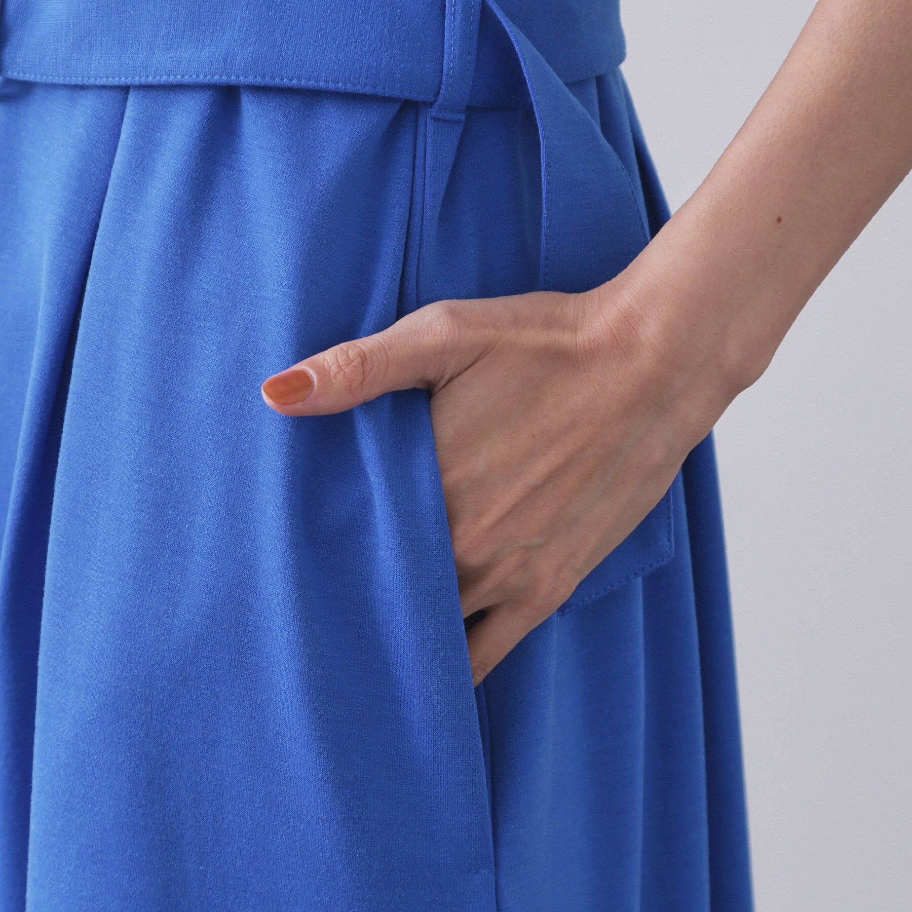 OPAQUE.CLIP「ベルト付きスキッパーワンピース【洗濯機洗い可】」|ワンピース|