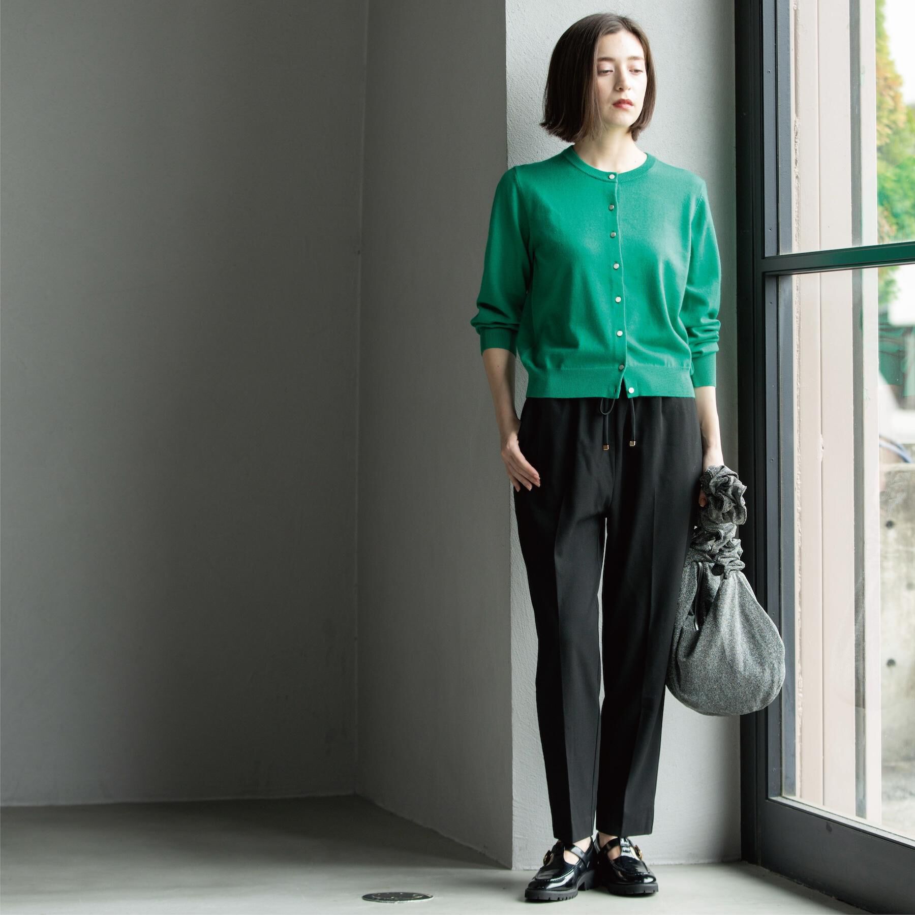 OPAQUE.CLIP「ウォームタッチ イージーテーパードパンツ【洗濯機洗OK/ストレッチ】≪SS～LL≫」|その他|