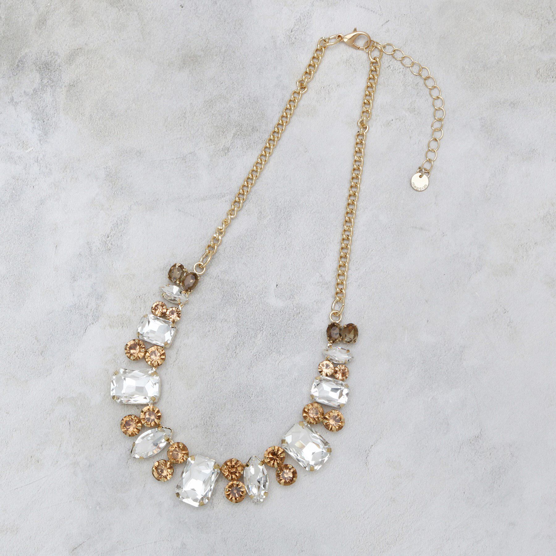 OPAQUE.CLIP「キラキラビジューショートネックレス」|ネックレス|