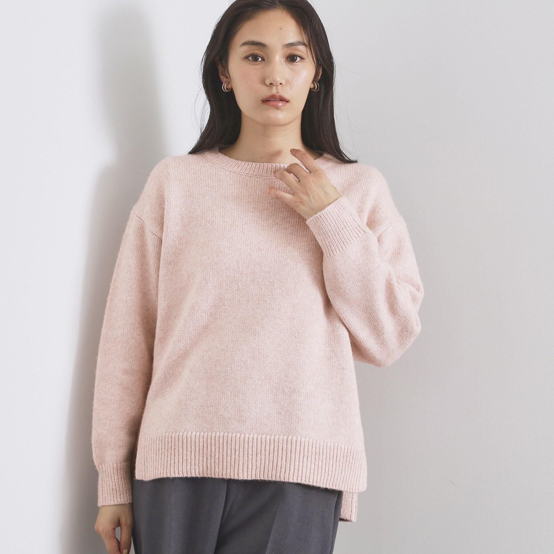 OPAQUE.CLIP「リラクシークルーネックニット【洗濯機OK】」|ニット・セーター|