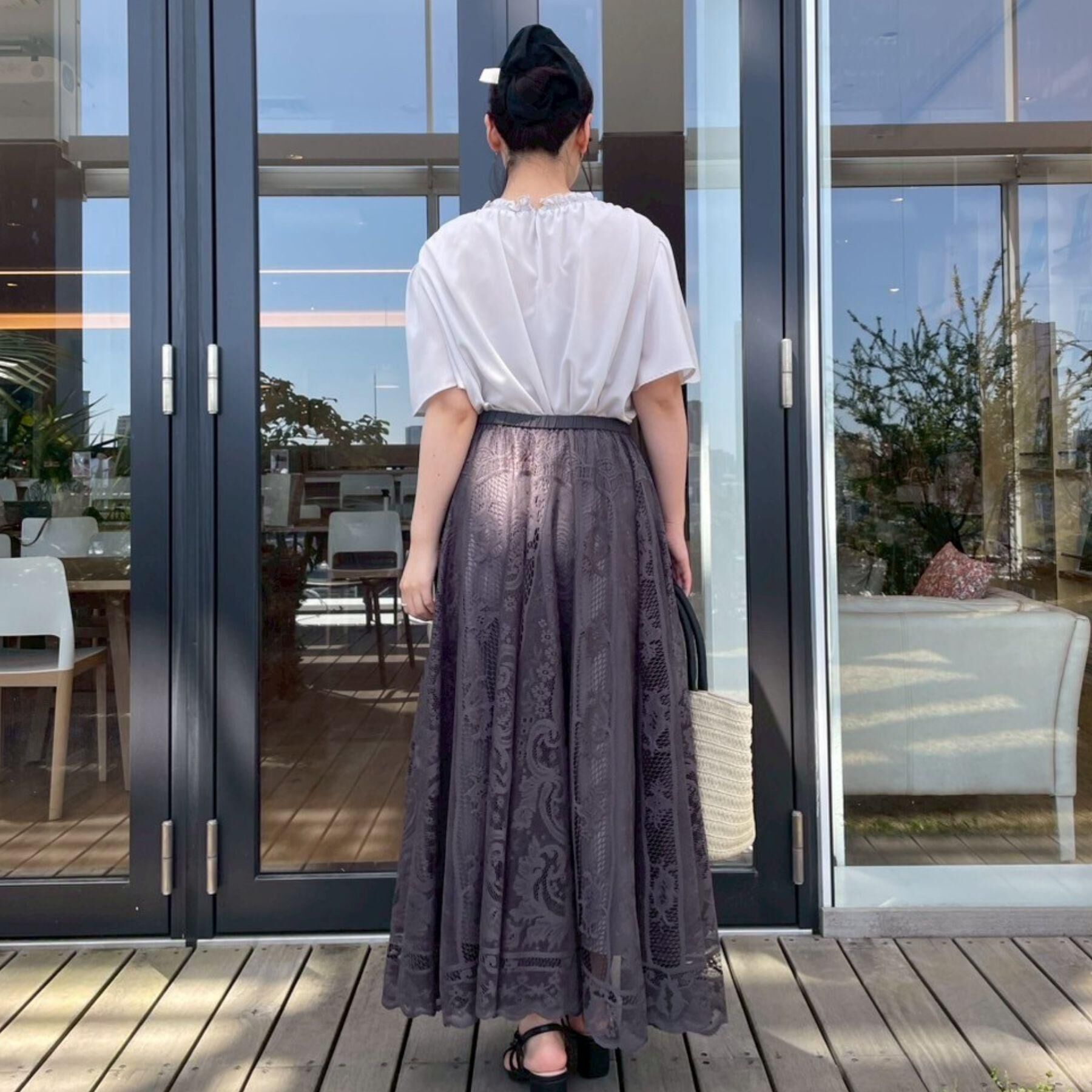 Couture broach「【二の腕カバー・通勤】シャーリングシアーブラウス」|シャツ・ブラウス|