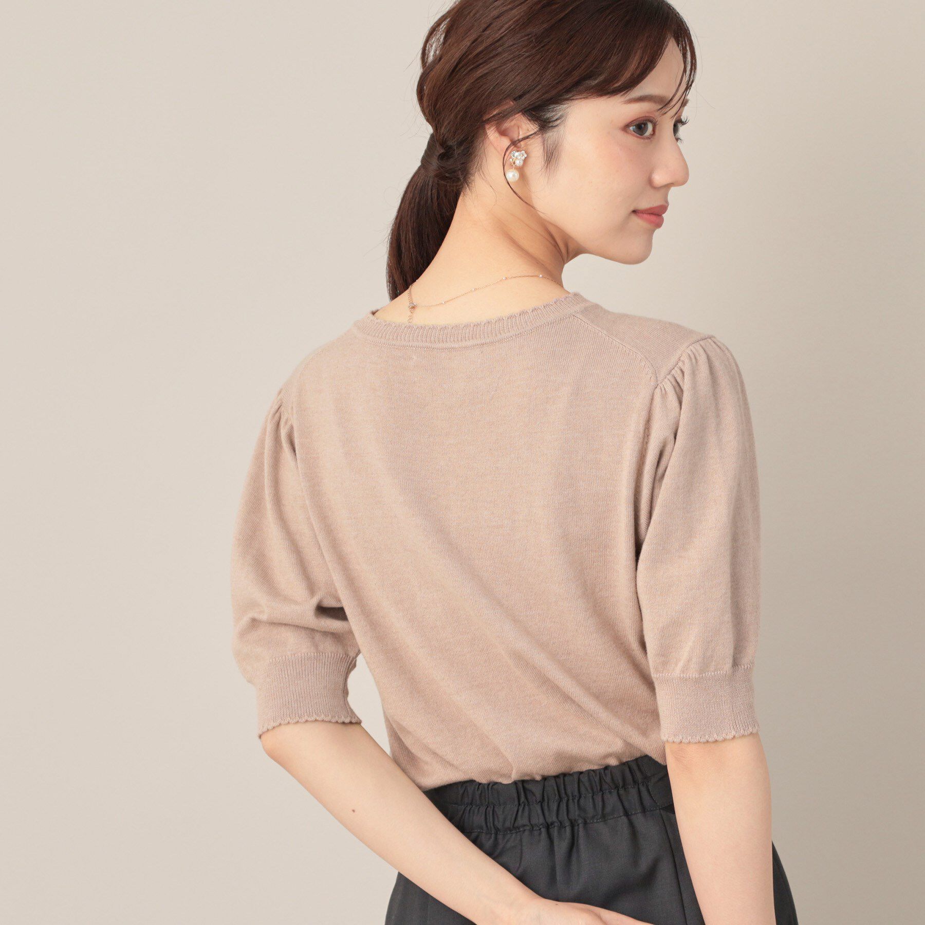 Couture broach「オーガンフリルフラワーニット」|ニット・セーター|