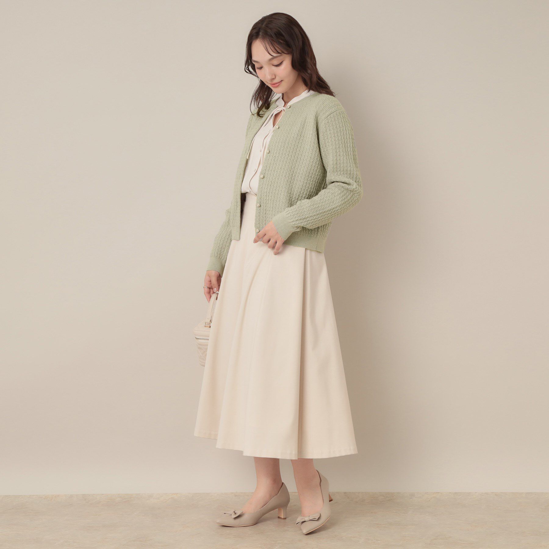 Couture broach「【大人可愛い・きれいめ・通勤】ケーブルカーディガン」|カーディガン|