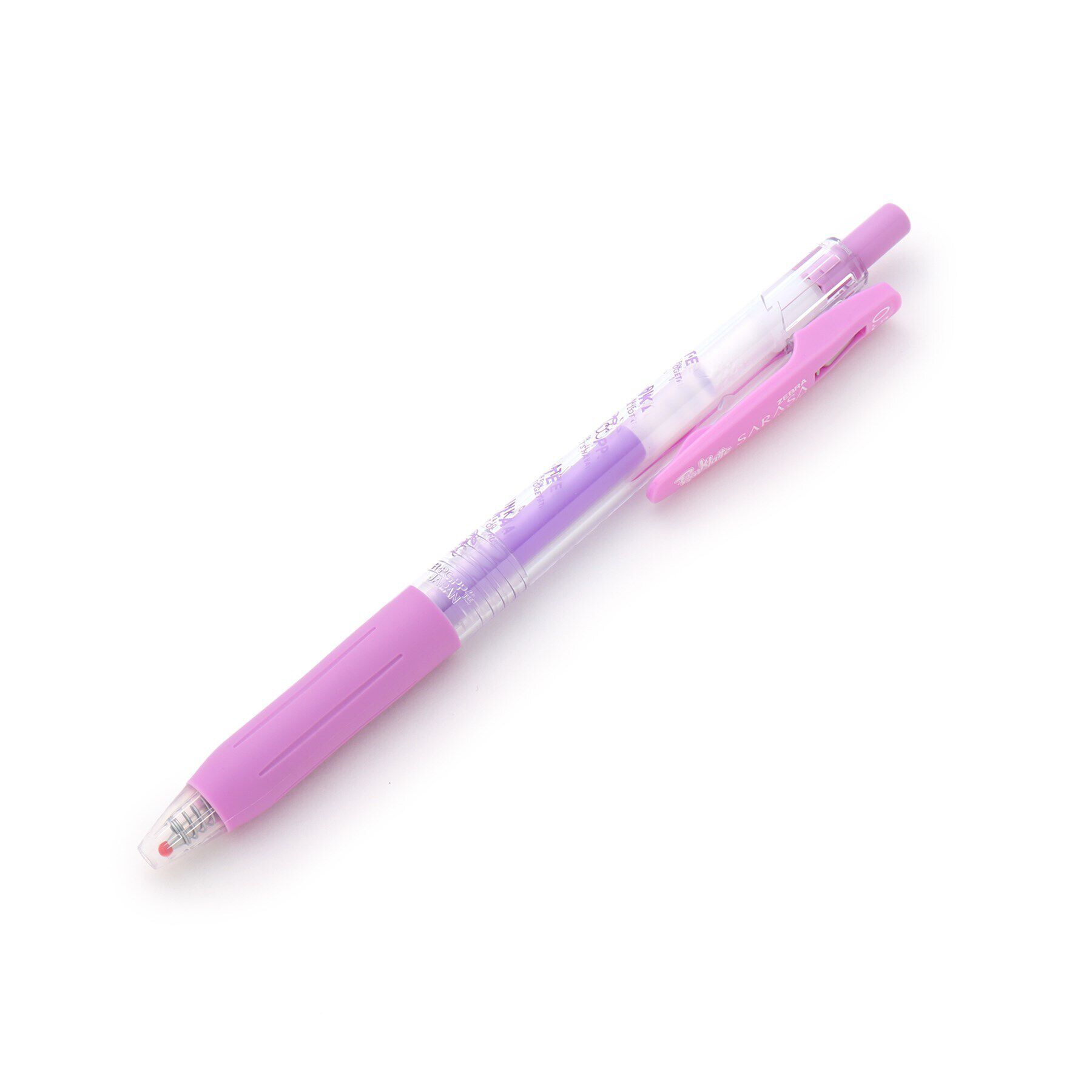 PINK-latte「ゼブラ チェリーロゴ サラサ CLIP」|ステーショナリー|ライトパープル(08