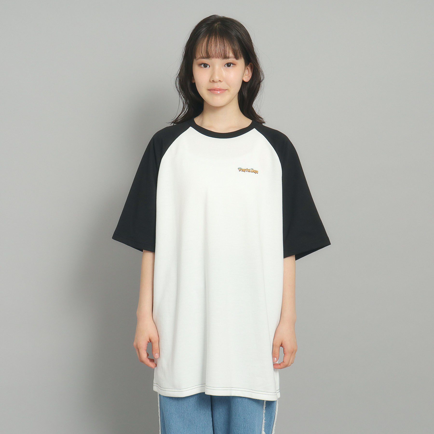 PINK-latte「ラグランプリントワンピース」|ワンピース|