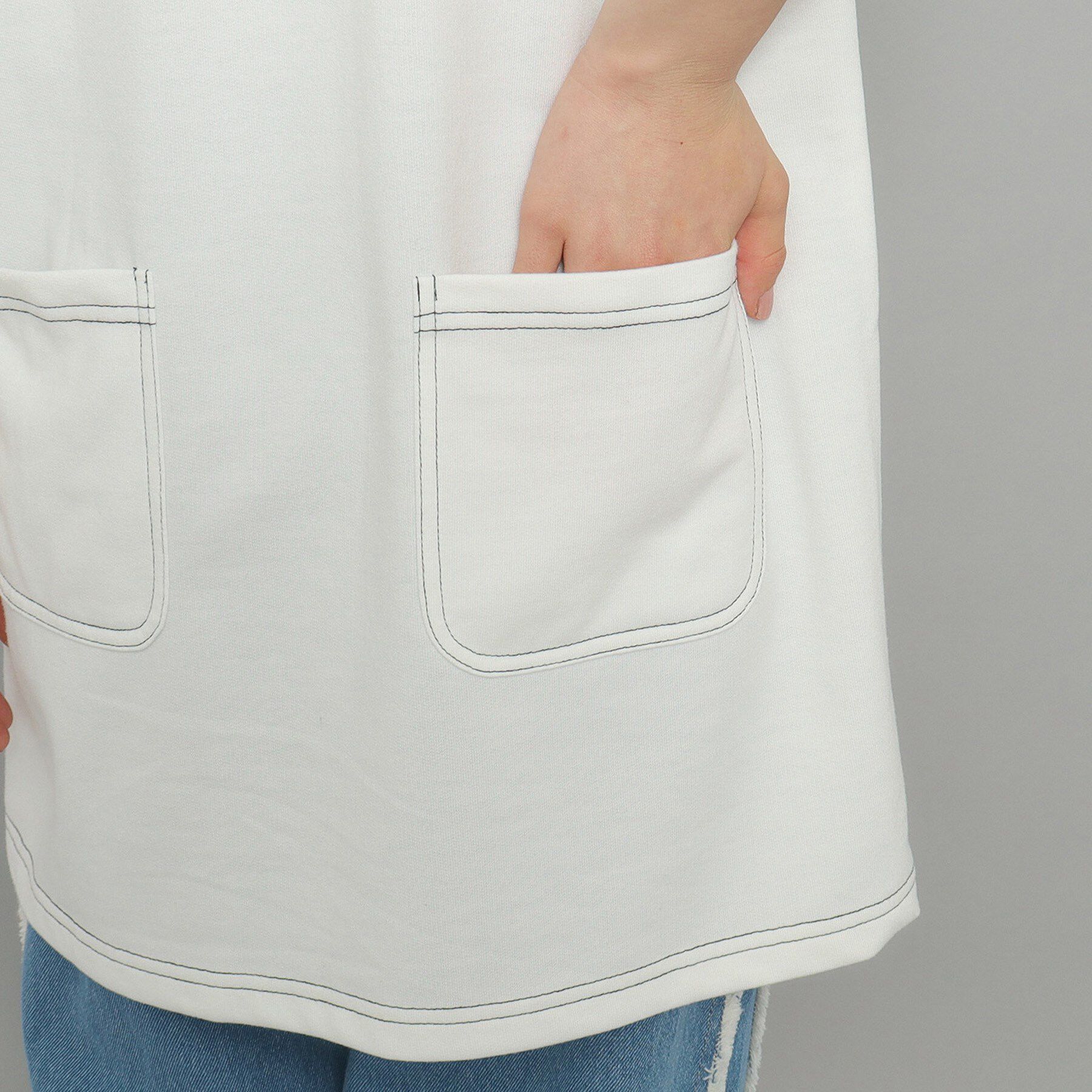 PINK-latte「ラグランプリントワンピース」|ワンピース|