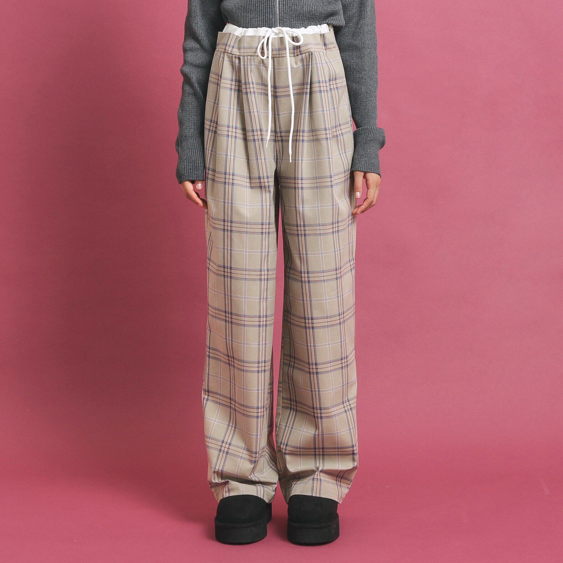 PINK-latte「ウエストレイヤード風パンツ」|その他|