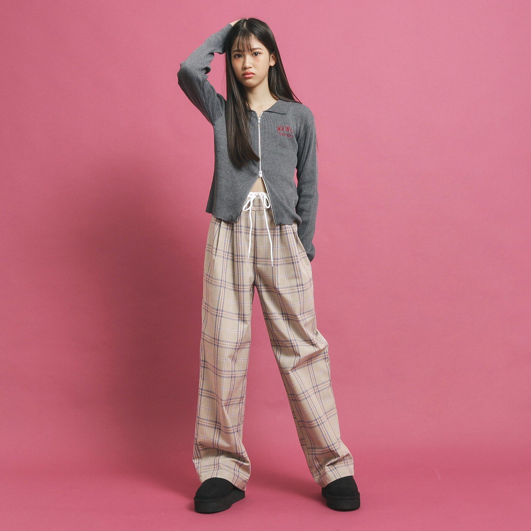 PINK-latte「ウエストレイヤード風パンツ」|その他|